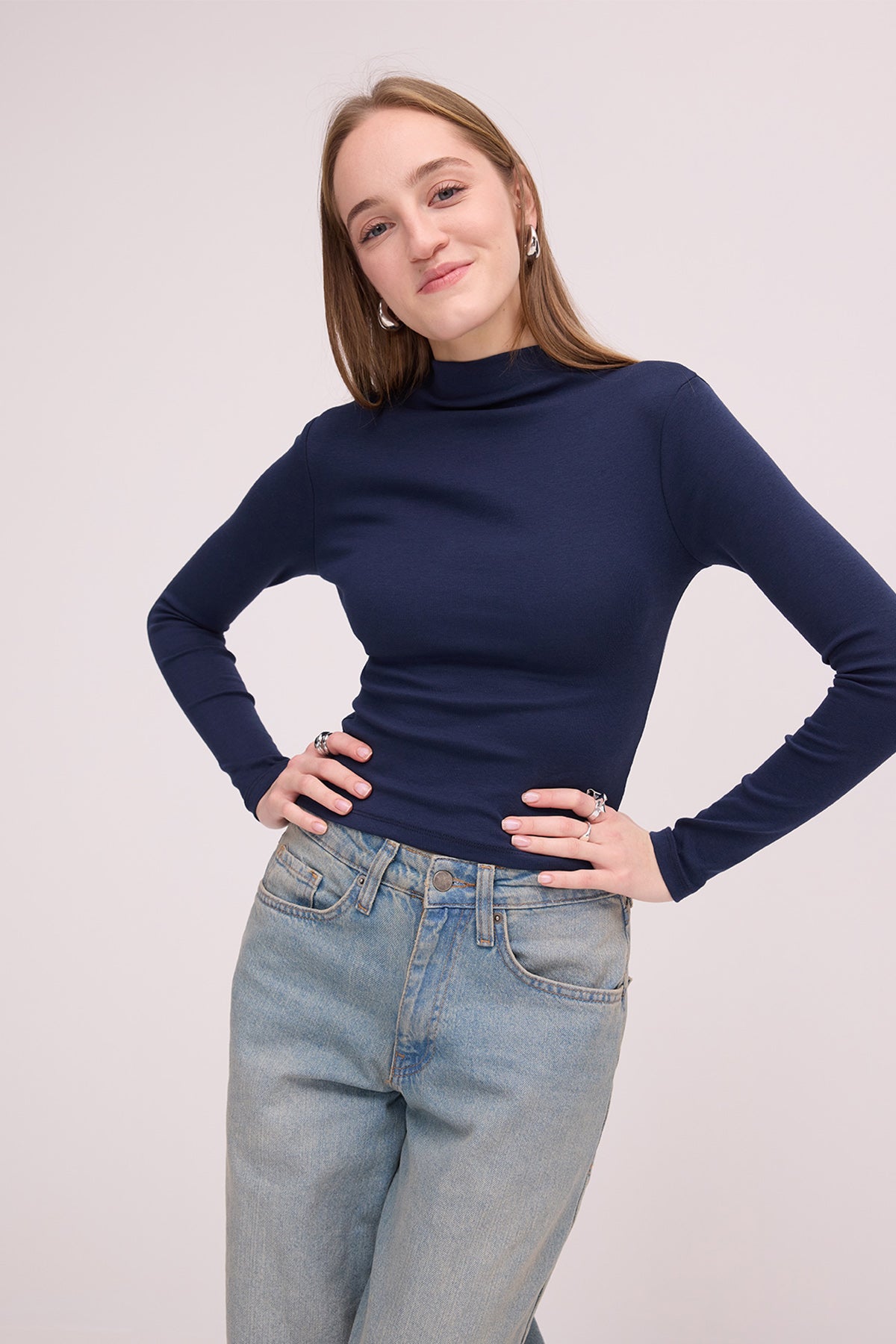 Night-Blue_Long-Sleeve-Basic-Blouse-addax
