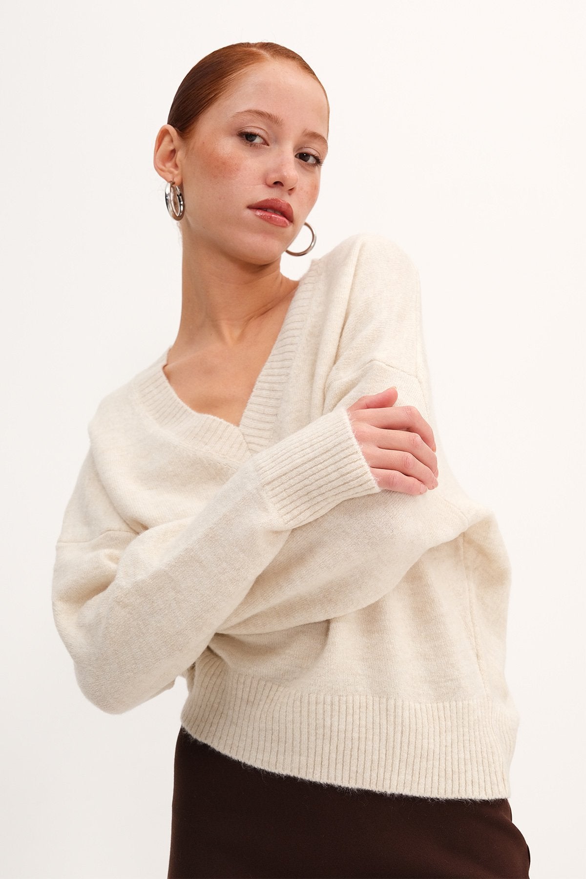 Beige_V-Neck-Long-Sleeve-Knitwear-Sweater-addax