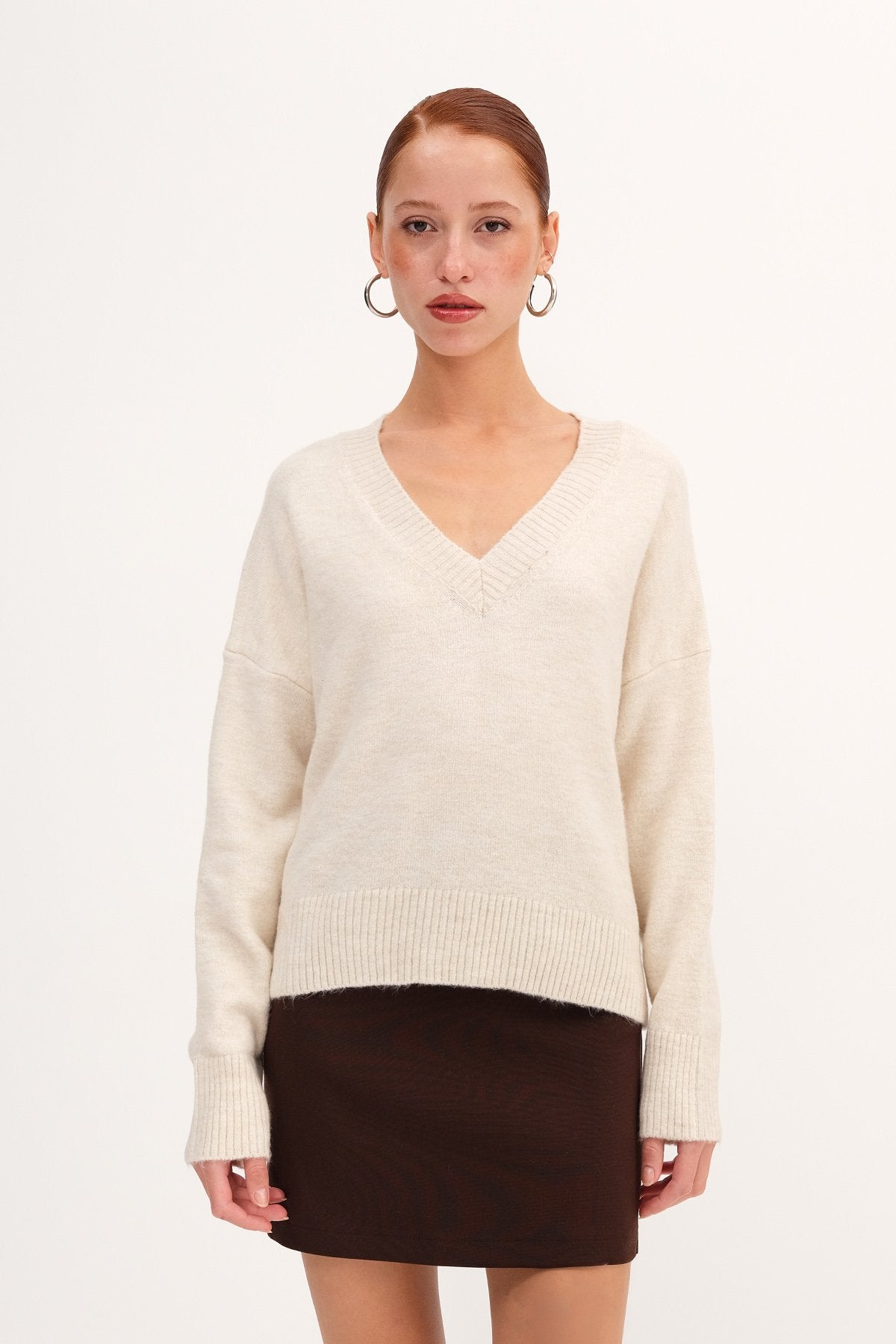 Beige_V-Neck-Long-Sleeve-Knitwear-Sweater-addax