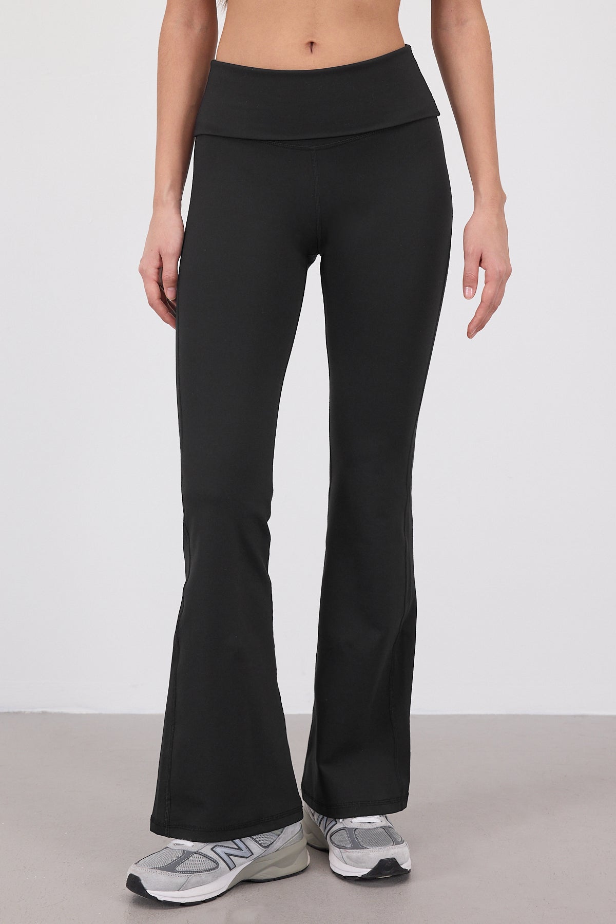 Black_Folded-Waistband-Flared-Leggings-addax