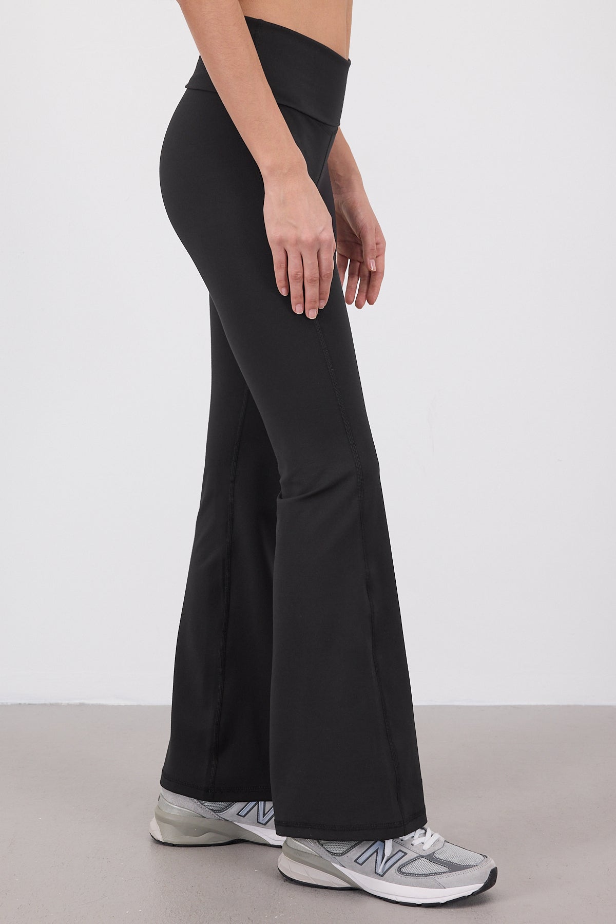 Black_Folded-Waistband-Flared-Leggings-addax