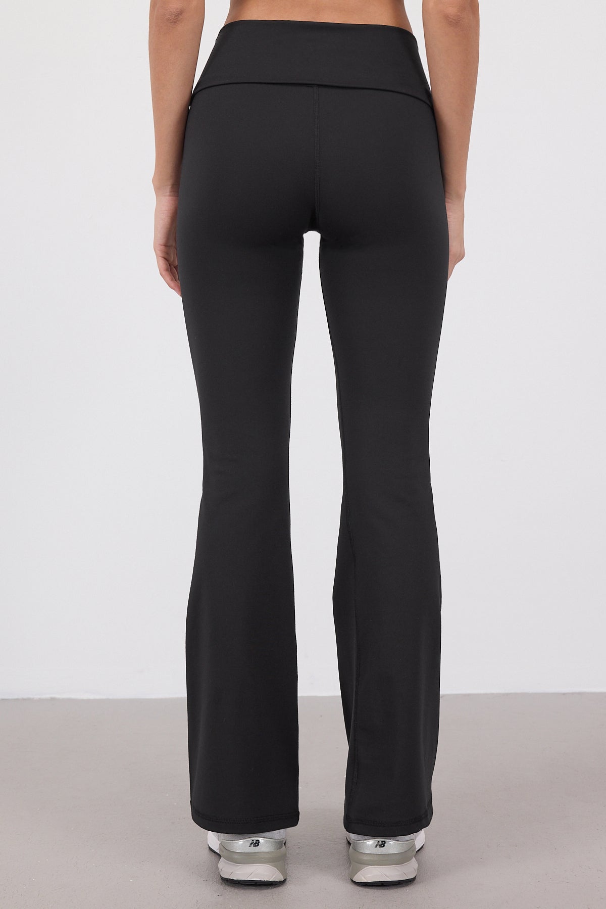 Black_Folded-Waistband-Flared-Leggings-addax