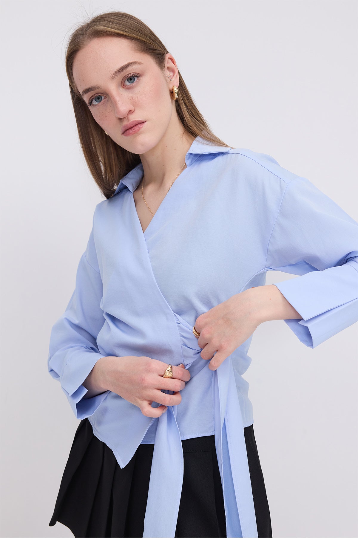 Baby-Blue_Side-Tie-Shirt-addax