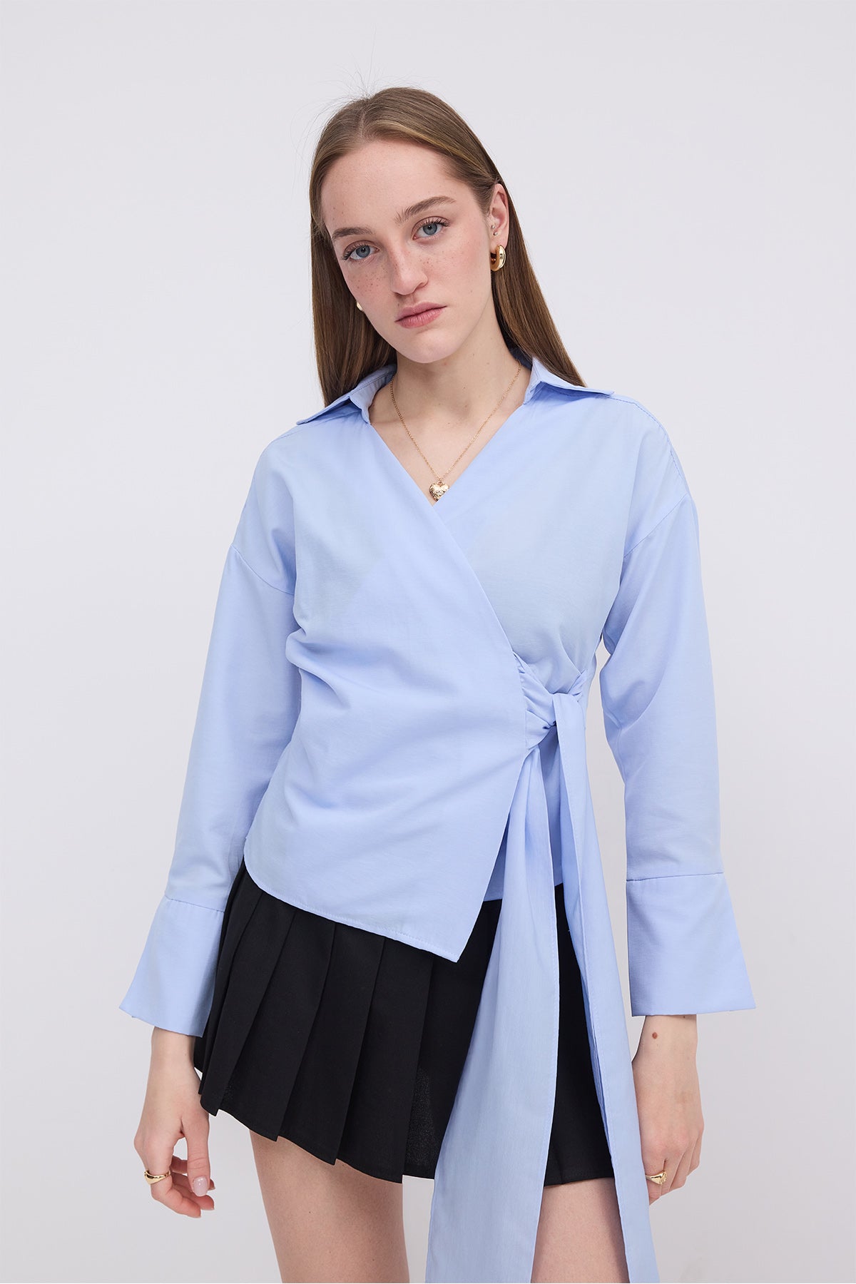 Baby-Blue_Side-Tie-Shirt-addax