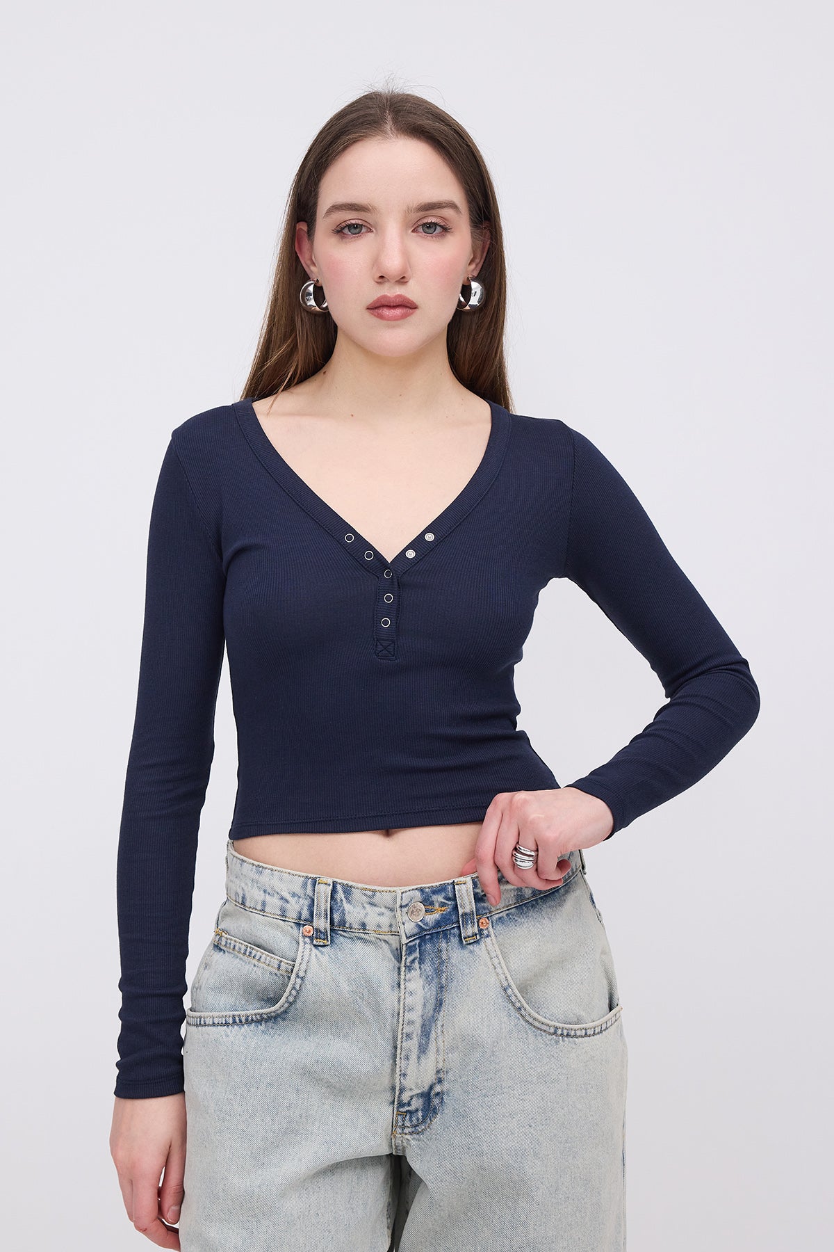 Night-Blue_Modal-T-shirt-with-Snap-Collar-addax