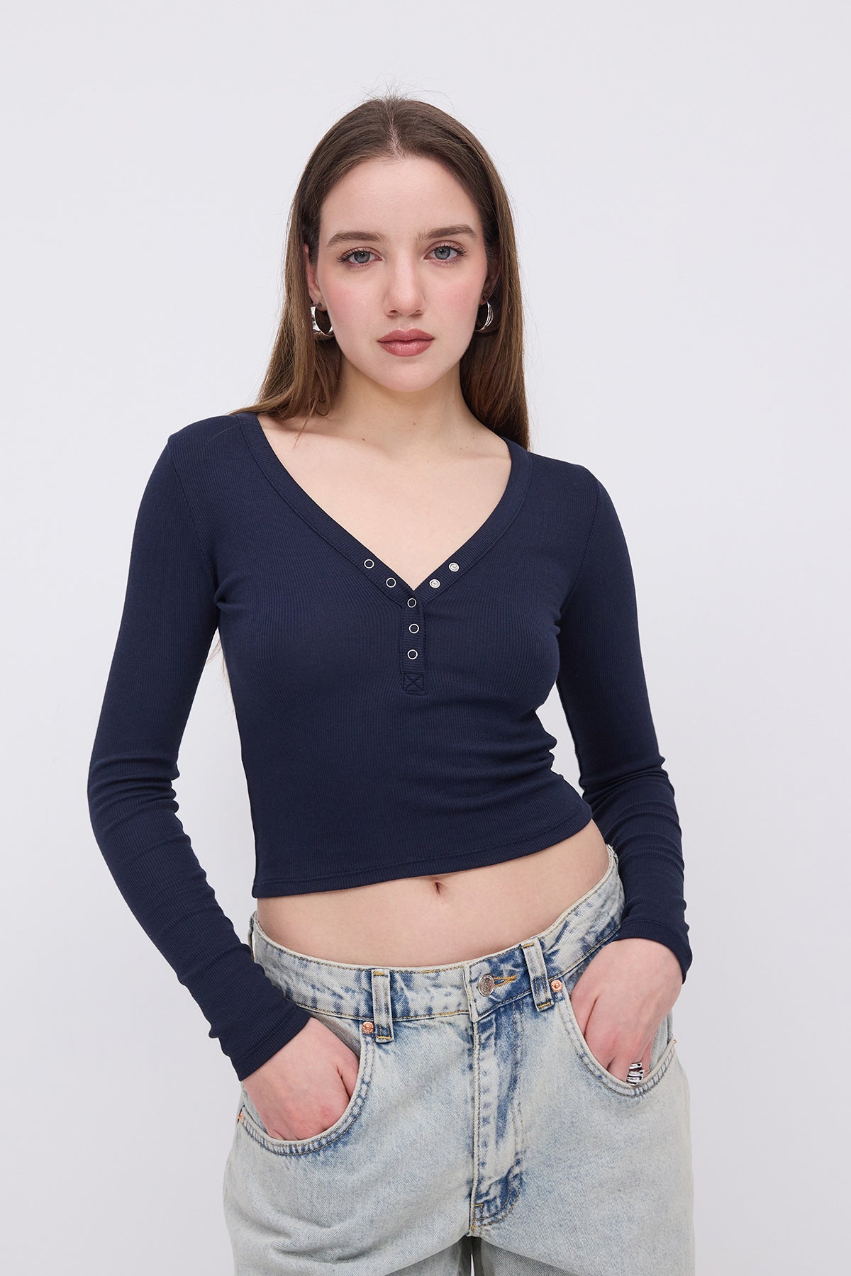 Night-Blue_Modal-T-shirt-with-Snap-Collar-addax