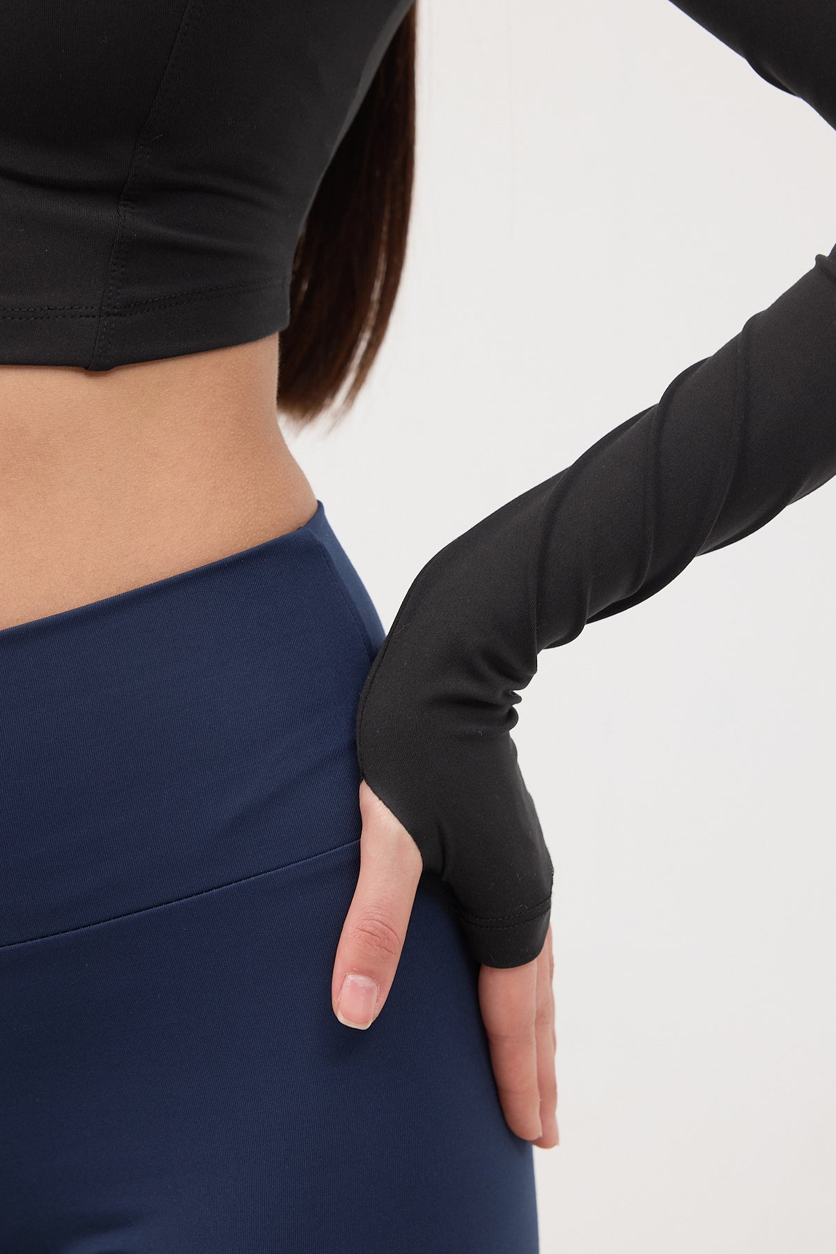 Black_Zippered-Collar-Crop-Blouse-addax