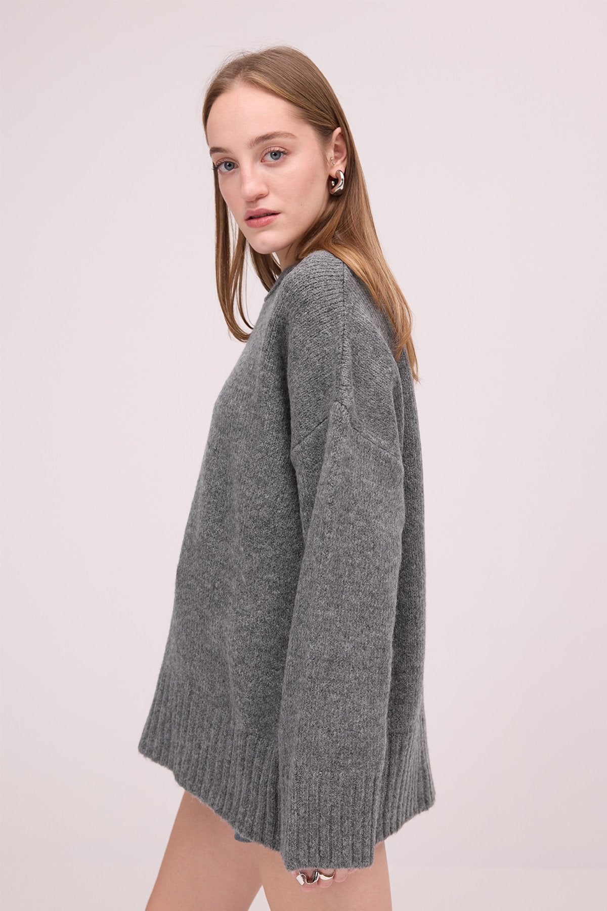 Grey-Melange_Crew-Neck-Basic-Knitwear-Sweater-addax