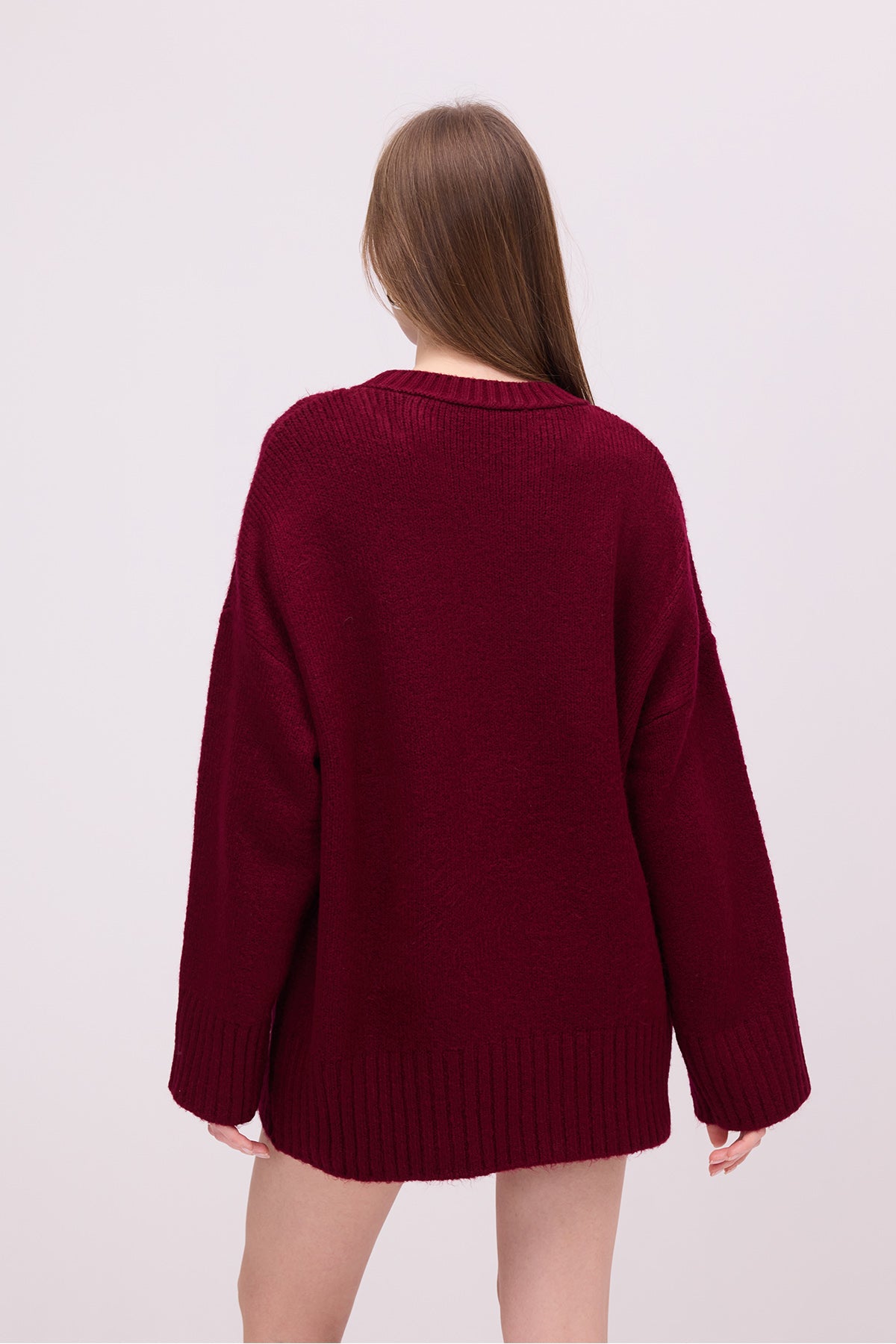 Burgundy_Crew-Neck-Basic-Knitwear-Sweater-addax