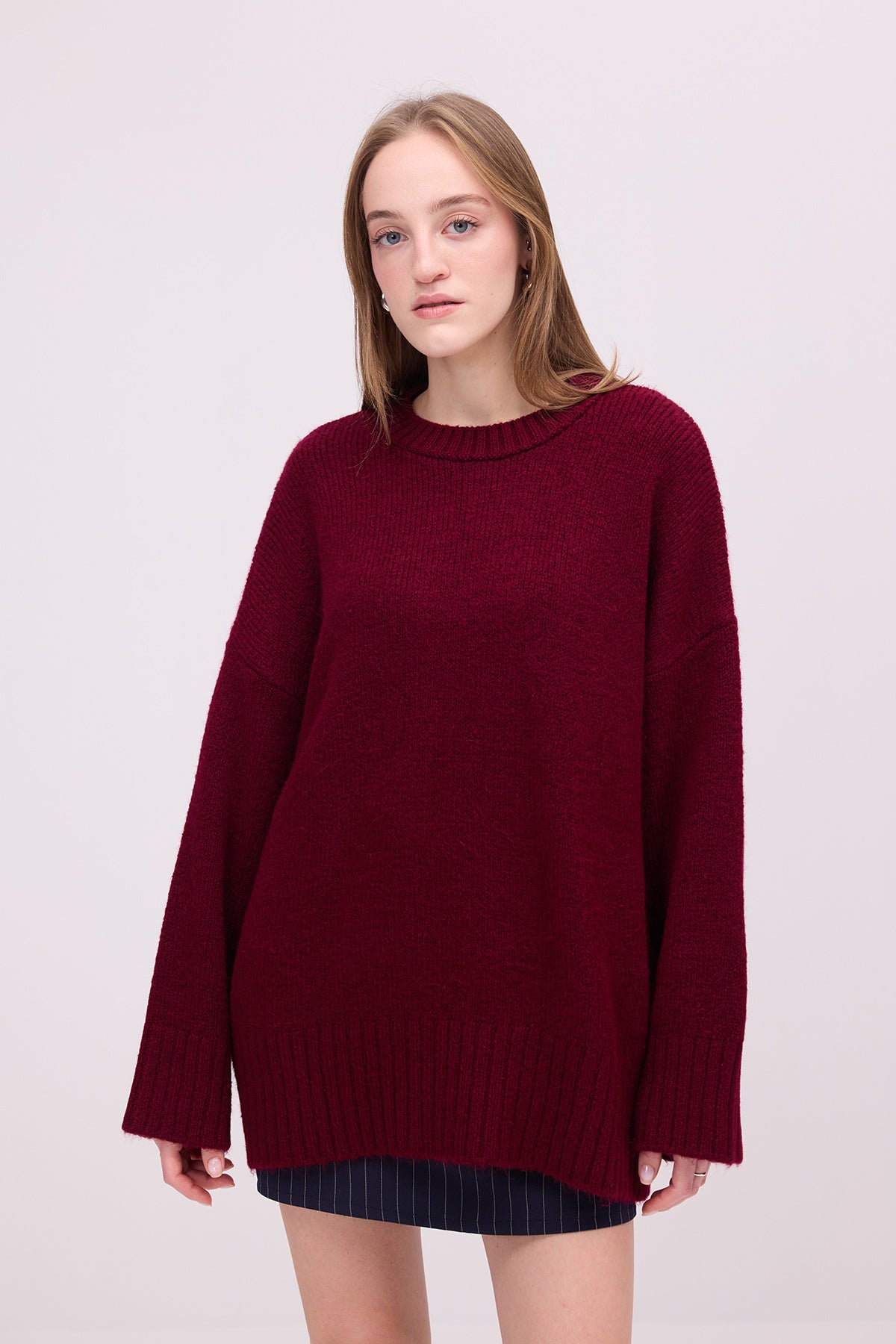 Burgundy_Crew-Neck-Basic-Knitwear-Sweater-addax