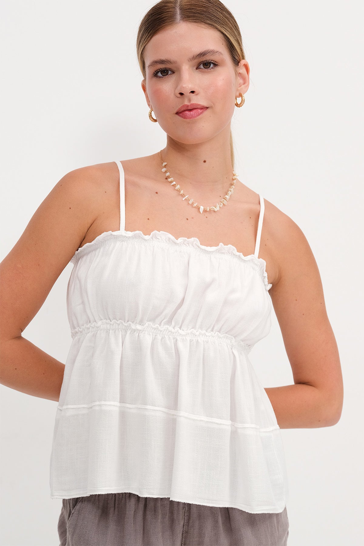 White_Linen-Blend-Spaghetti-Strap-Blouse-addax