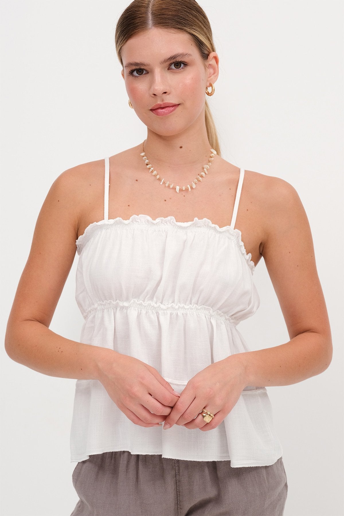 White_Linen-Blend-Spaghetti-Strap-Blouse-addax