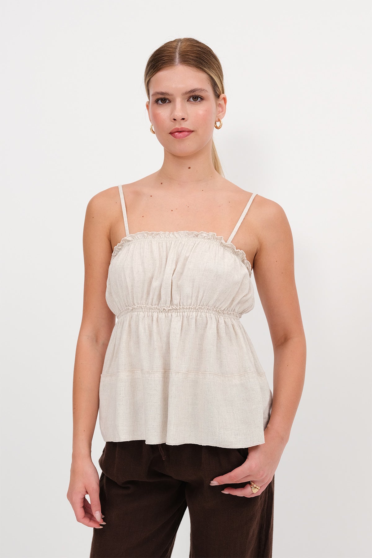 Stone_Linen-Blend-Spaghetti-Strap-Blouse-addax