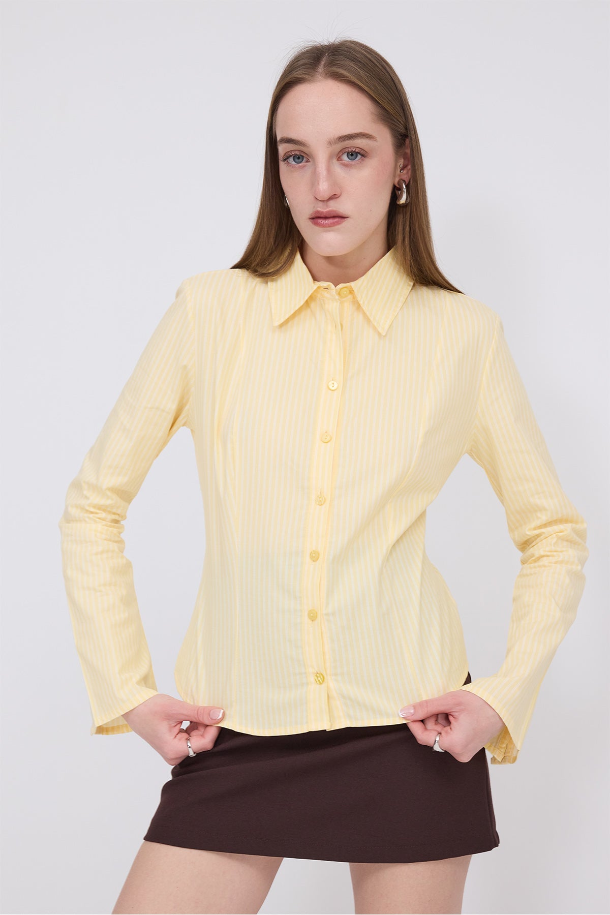 Light-Yellow_Buttoned-Striped-Shirt-addax