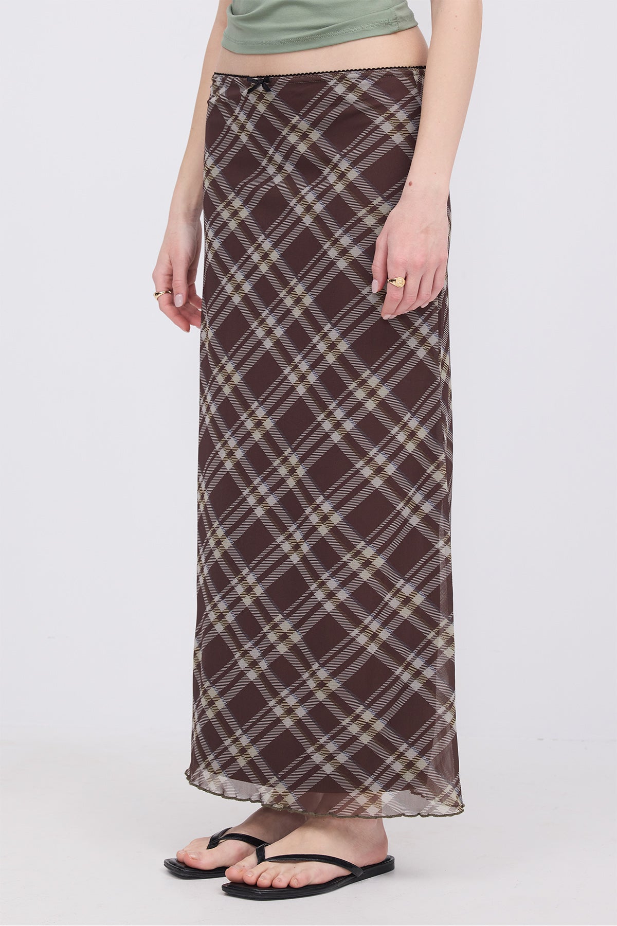 Plaid_Floral-Patterned-Lined-Midi-Skirt-addax