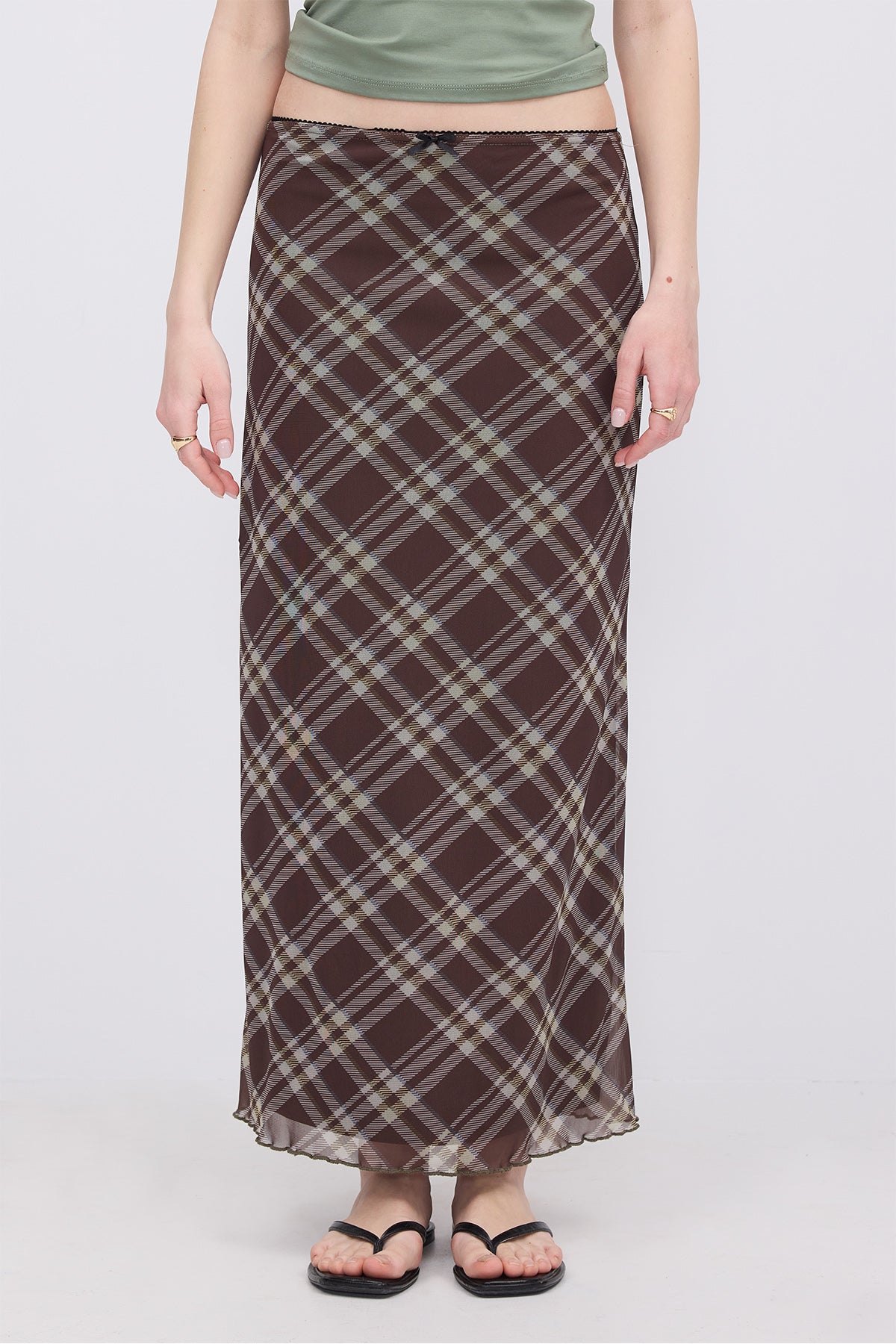 Plaid_Floral-Patterned-Lined-Midi-Skirt-addax