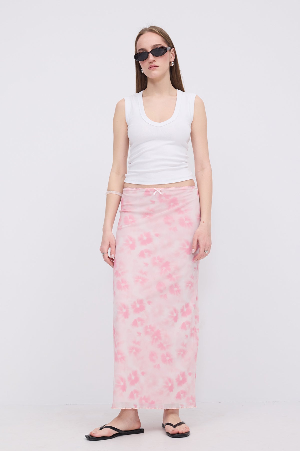 Begonia_Floral-Patterned-Lined-Midi-Skirt-addax