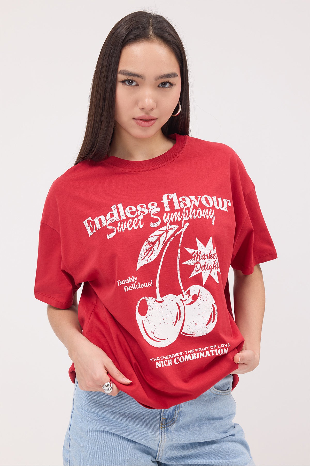 Bright-Red_Cherry-Look-T-shirt-addax