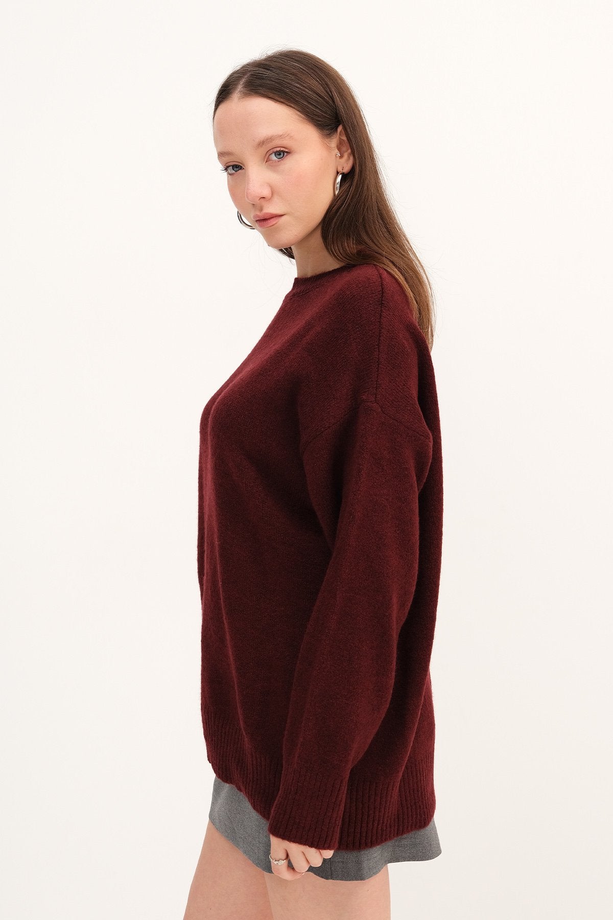 Burgundy_Crew-Neck-Basic-Knitwear-Sweater-addax