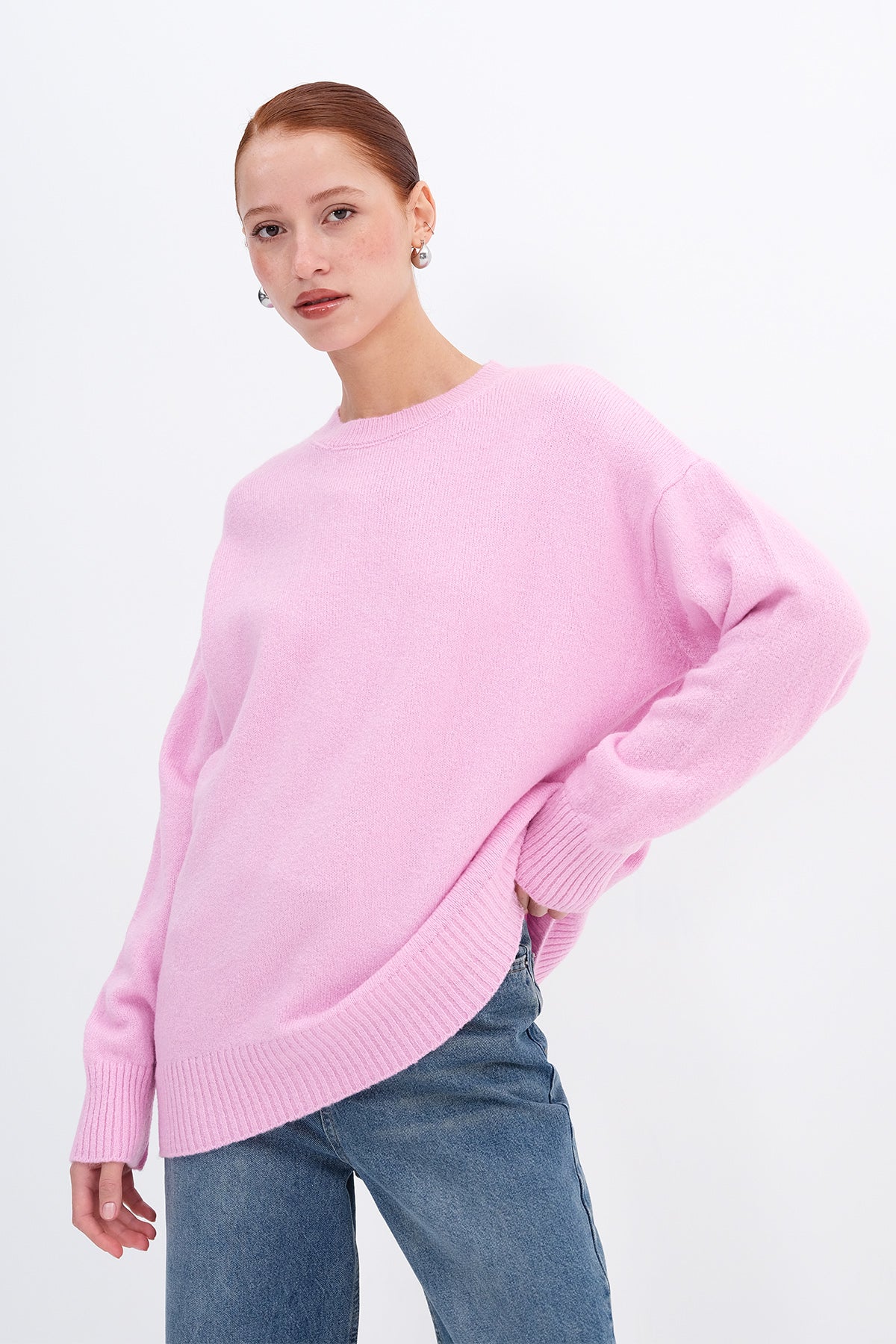 Light-Pink_Crew-Neck-Basic-Knitwear-Sweater-addax