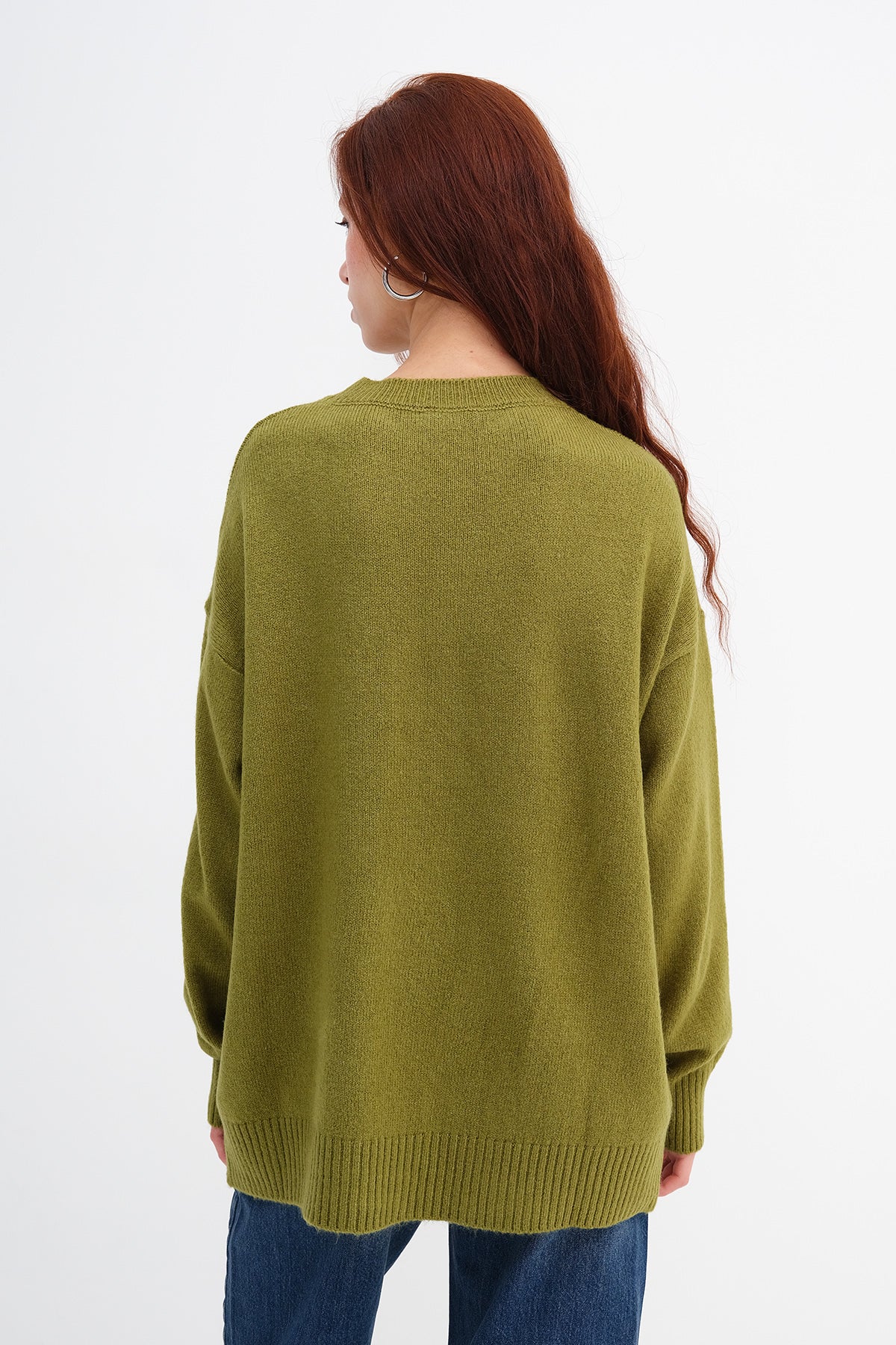 Olive_Crew-Neck-Basic-Knitwear-Sweater-addax