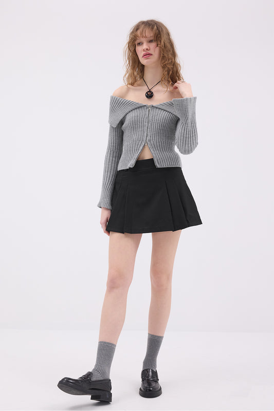 Grey_Zippered-Knitwear-Cardigan-addax