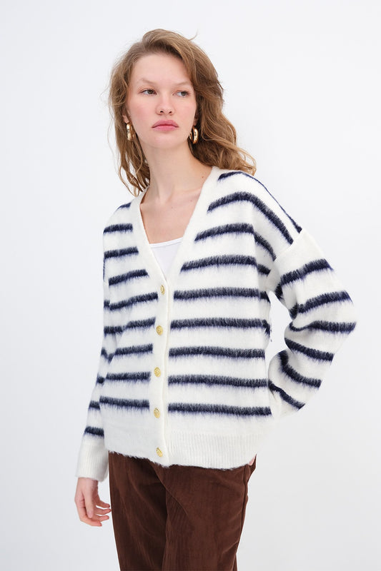 Ecru---Night-Blue_Striped-Bearded-Knit-Cardigan-addax