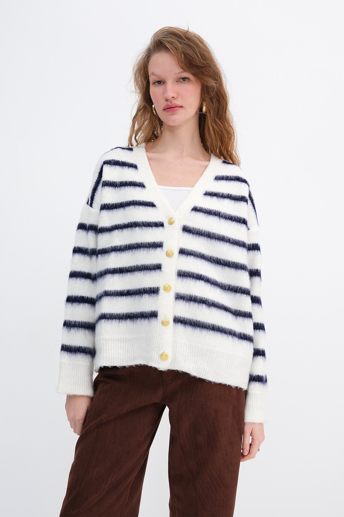 Ecru---Night-Blue_Striped-Bearded-Knit-Cardigan-addax