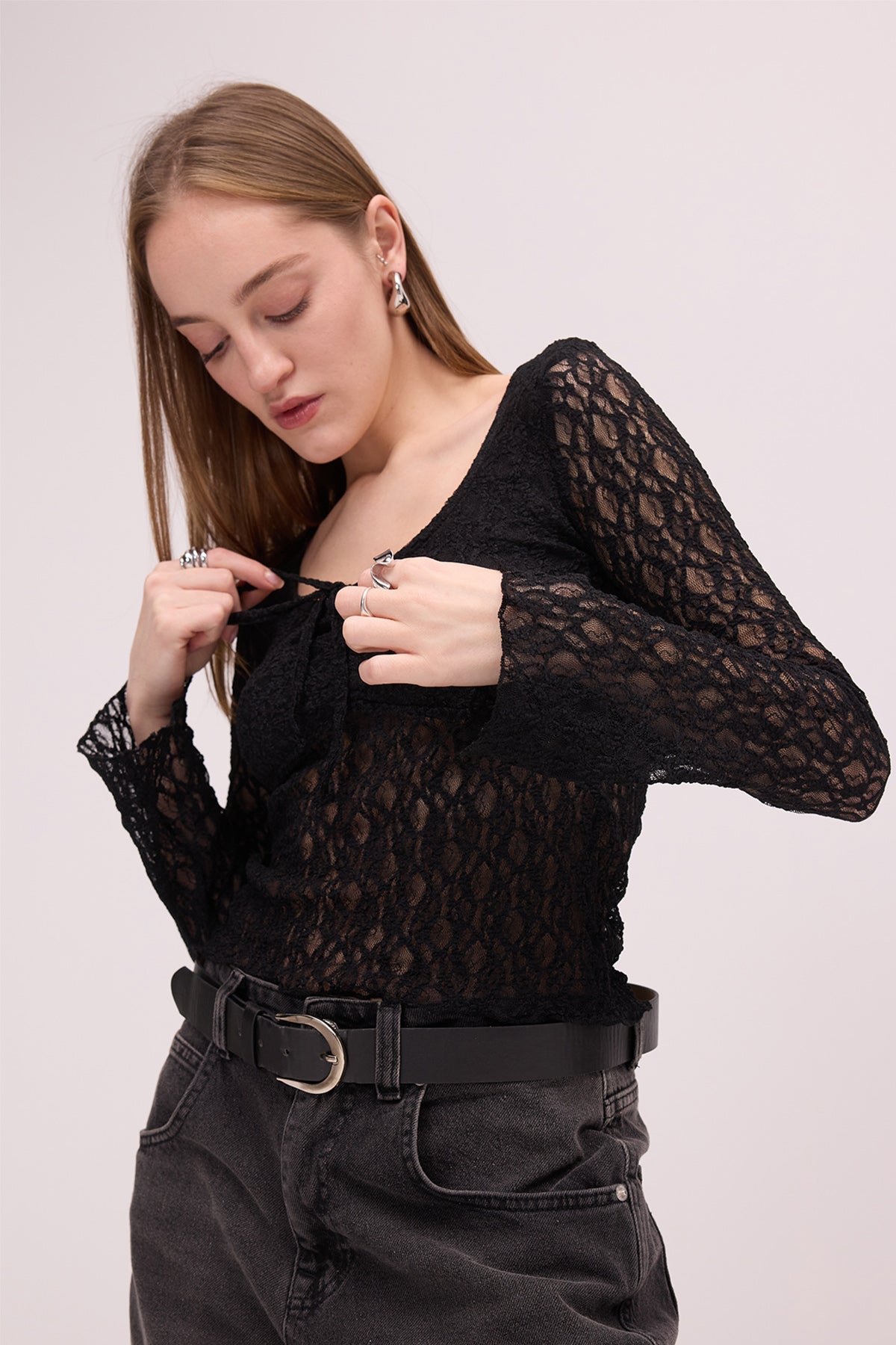 Black_Gathered-Front-Transparent-Blouse-addax