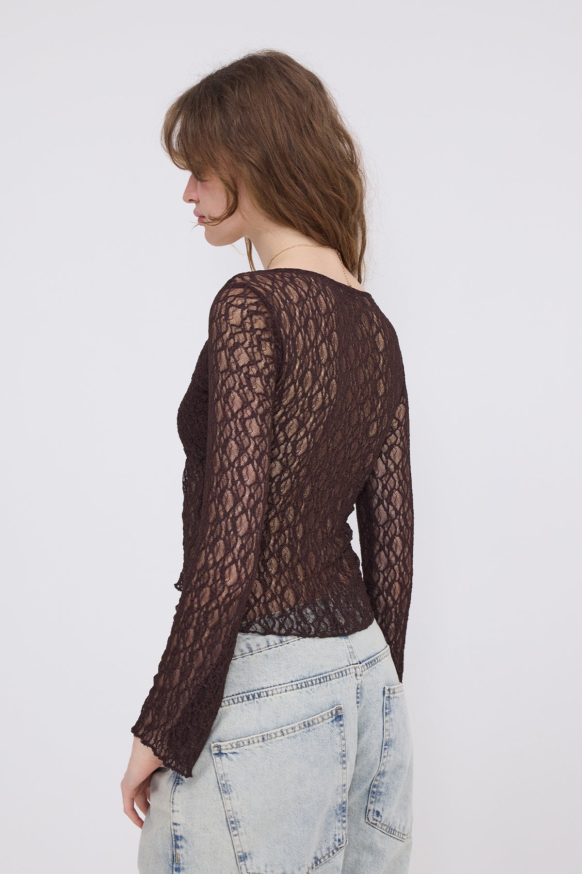 Brown_Gathered-Front-Transparent-Blouse-addax