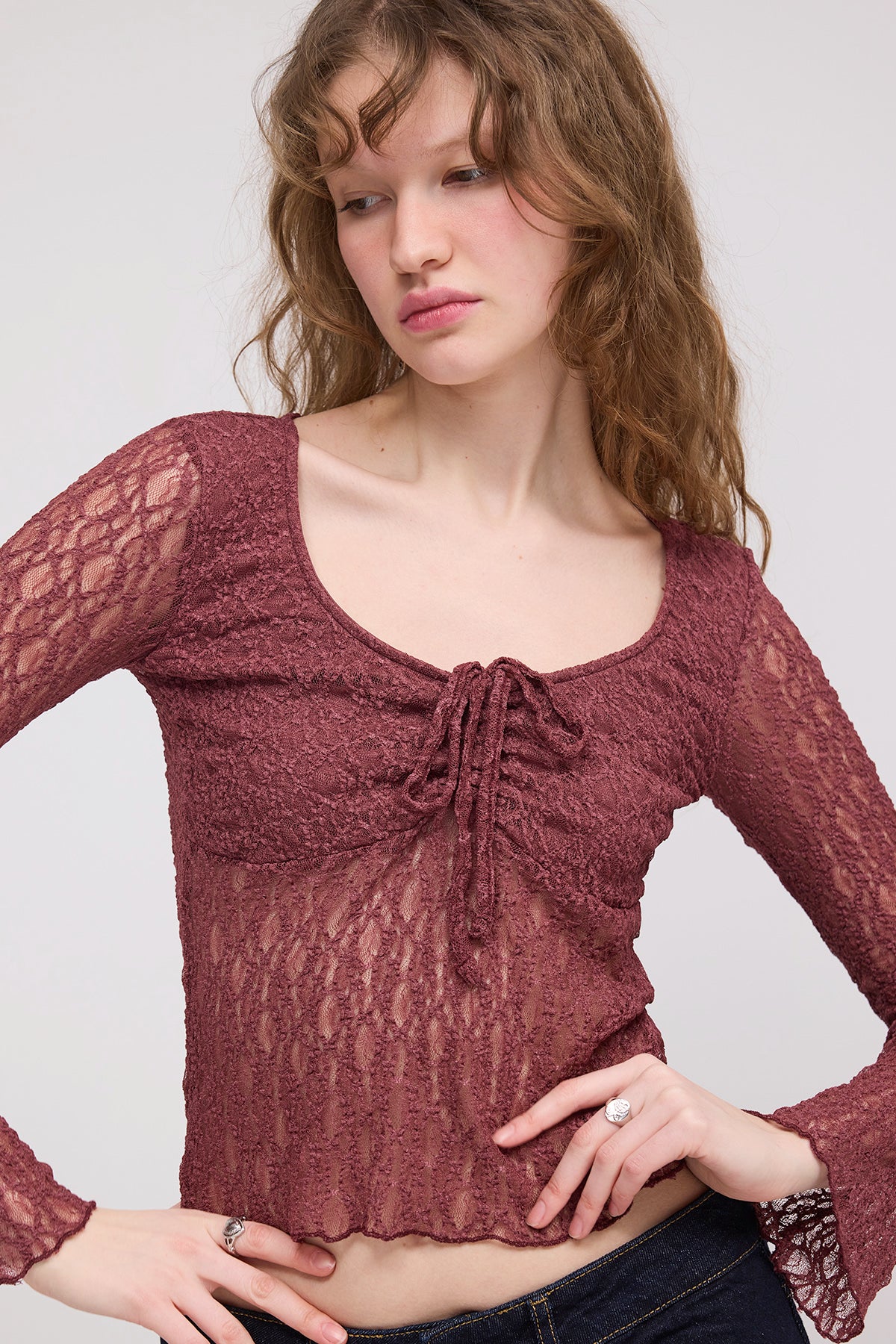 Rose_Gathered-Front-Transparent-Blouse-addax
