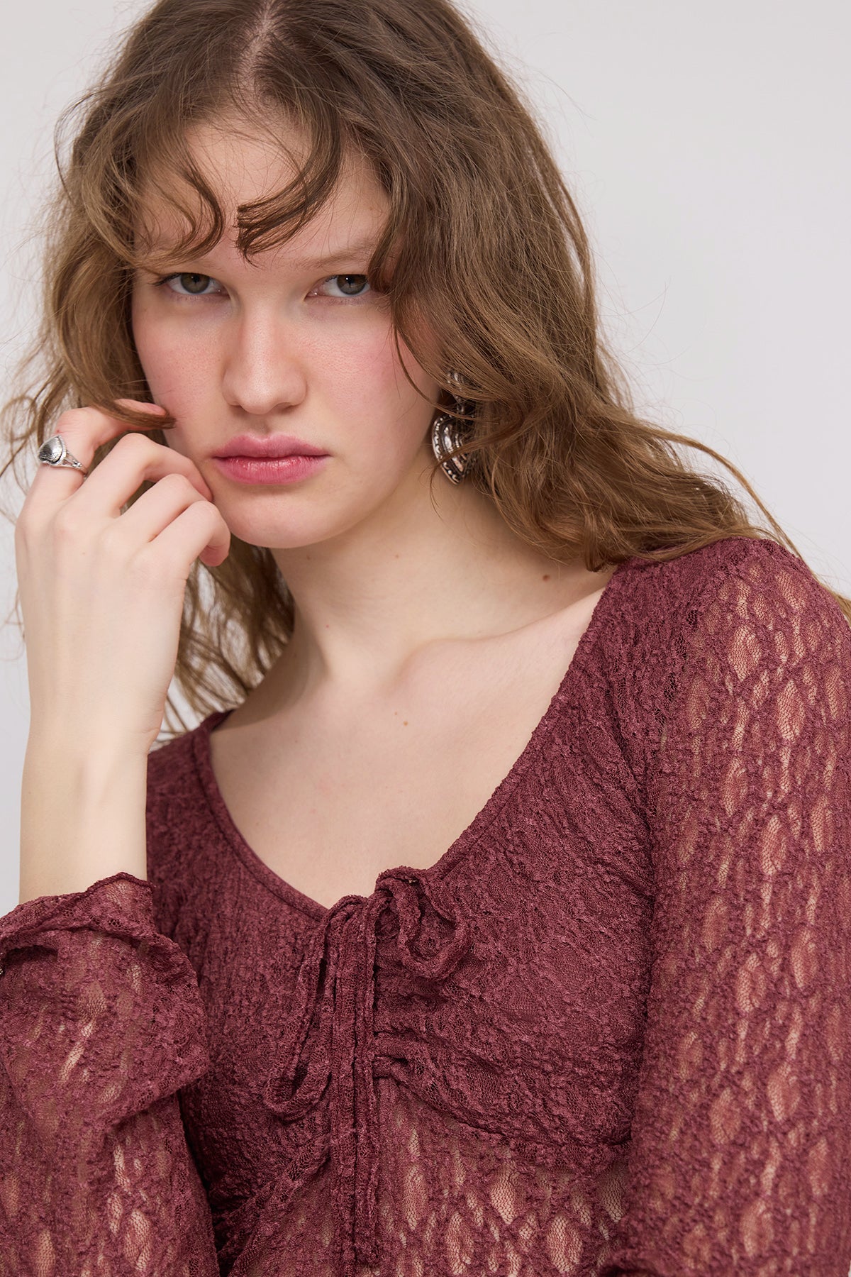 Rose_Gathered-Front-Transparent-Blouse-addax