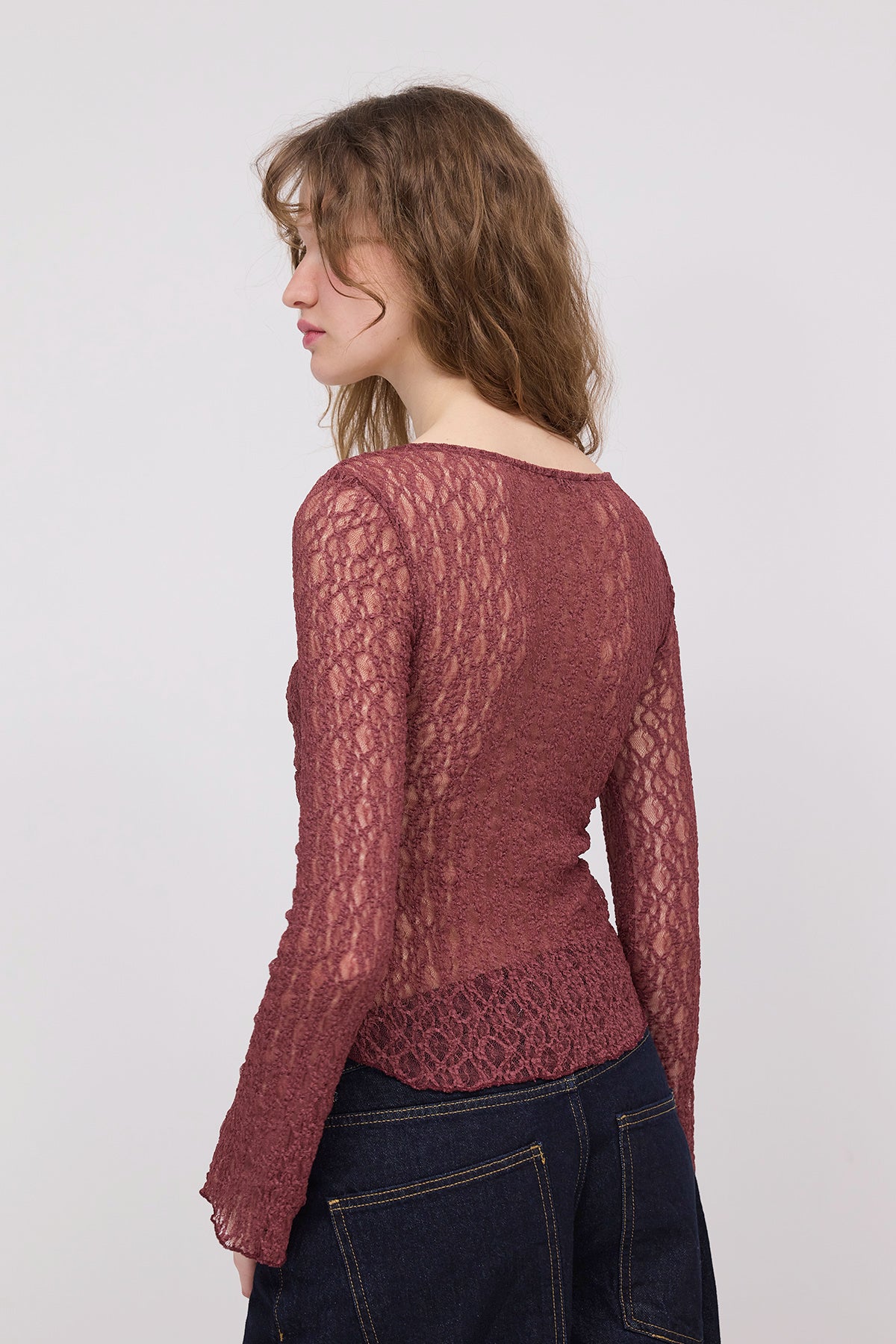 Rose_Gathered-Front-Transparent-Blouse-addax