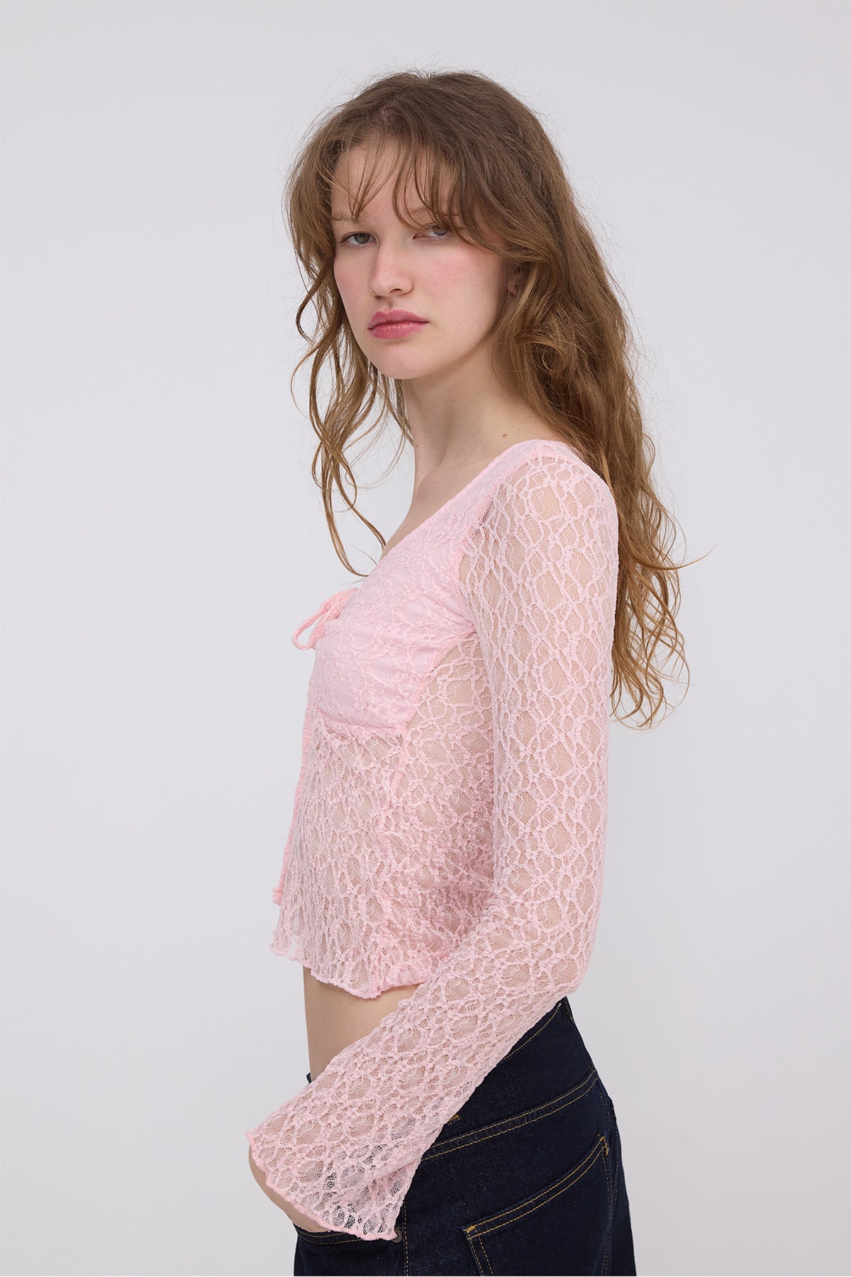 Lotus_Gathered-Front-Transparent-Blouse-addax