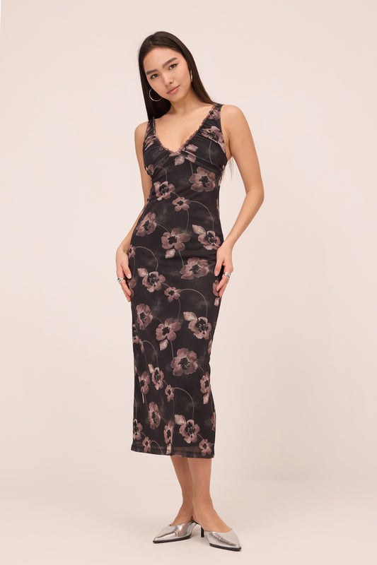Black_Floral-Patterned-Tulle-Midi-Dress-addax