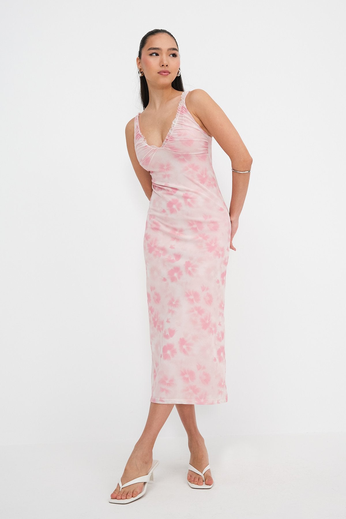 Begonia_Floral-Patterned-Tulle-Midi-Dress-addax