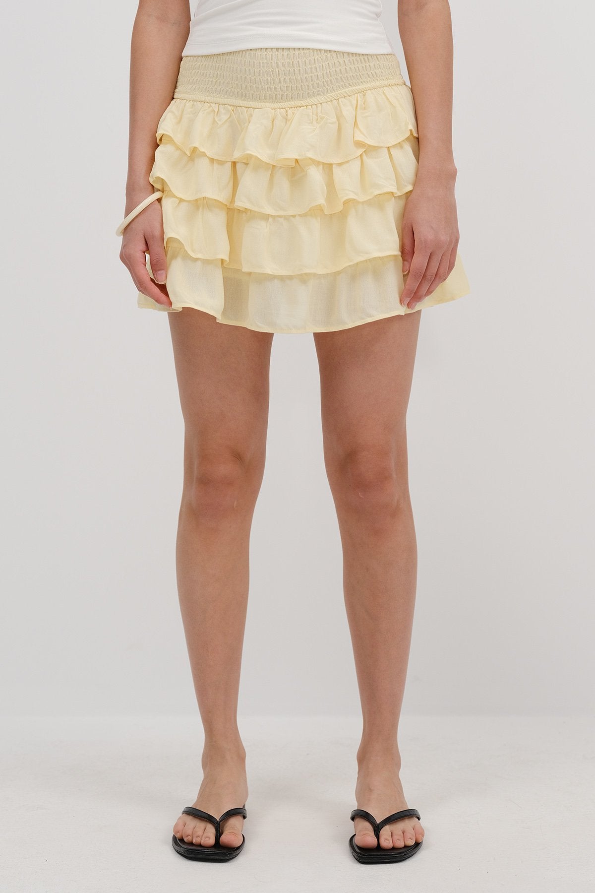 Light-Yellow_Frilled-Mini-Skirt-addax
