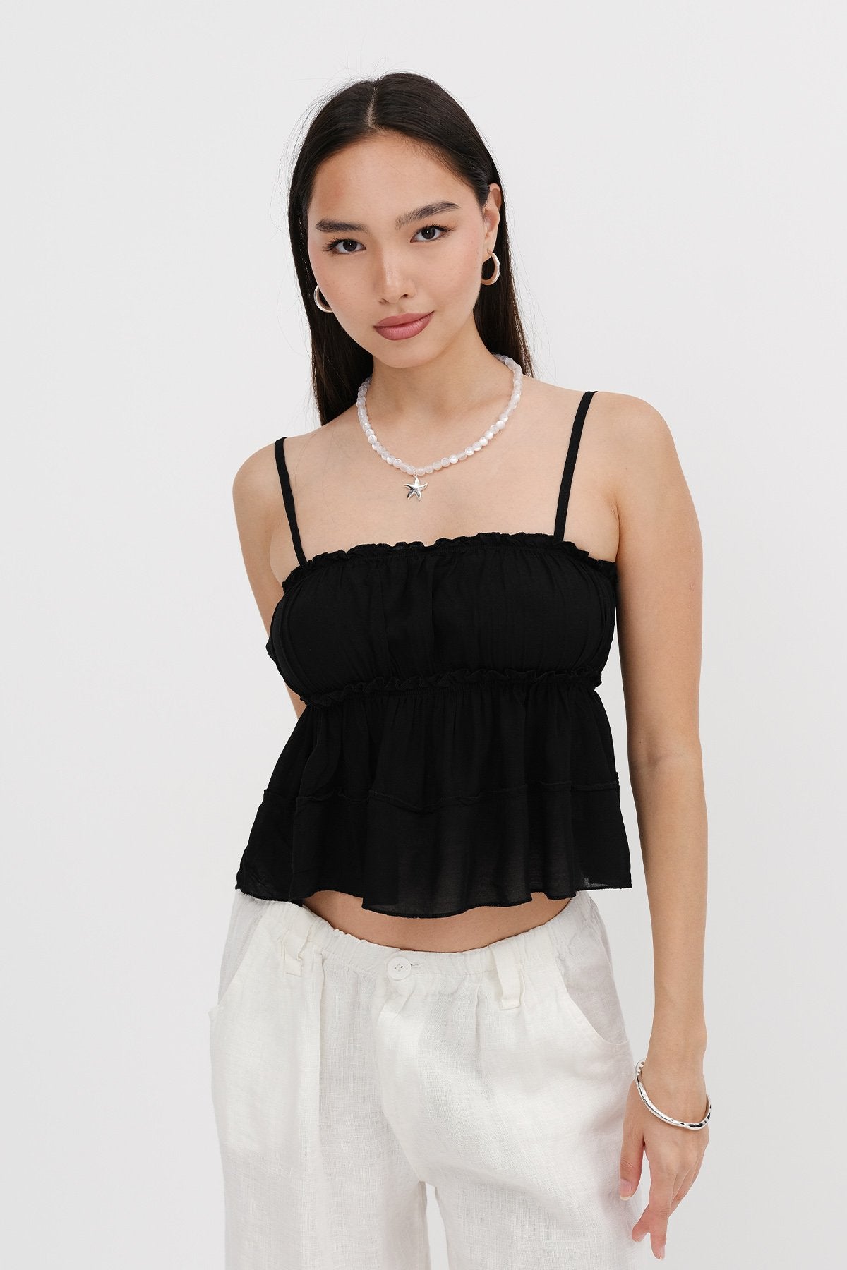 Black_Blouse-with-Gathered-Detail-addax