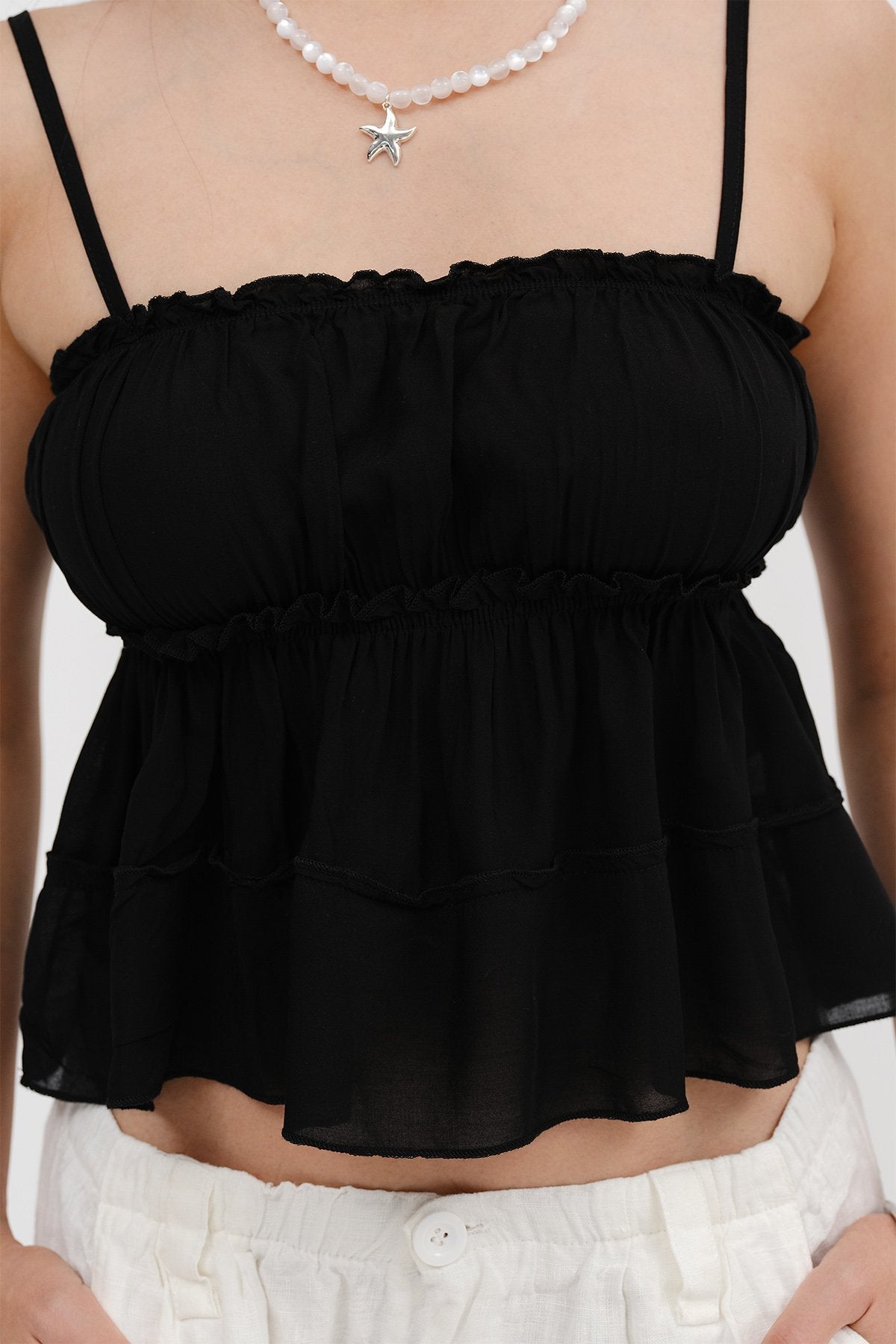 Black_Blouse-with-Gathered-Detail-addax