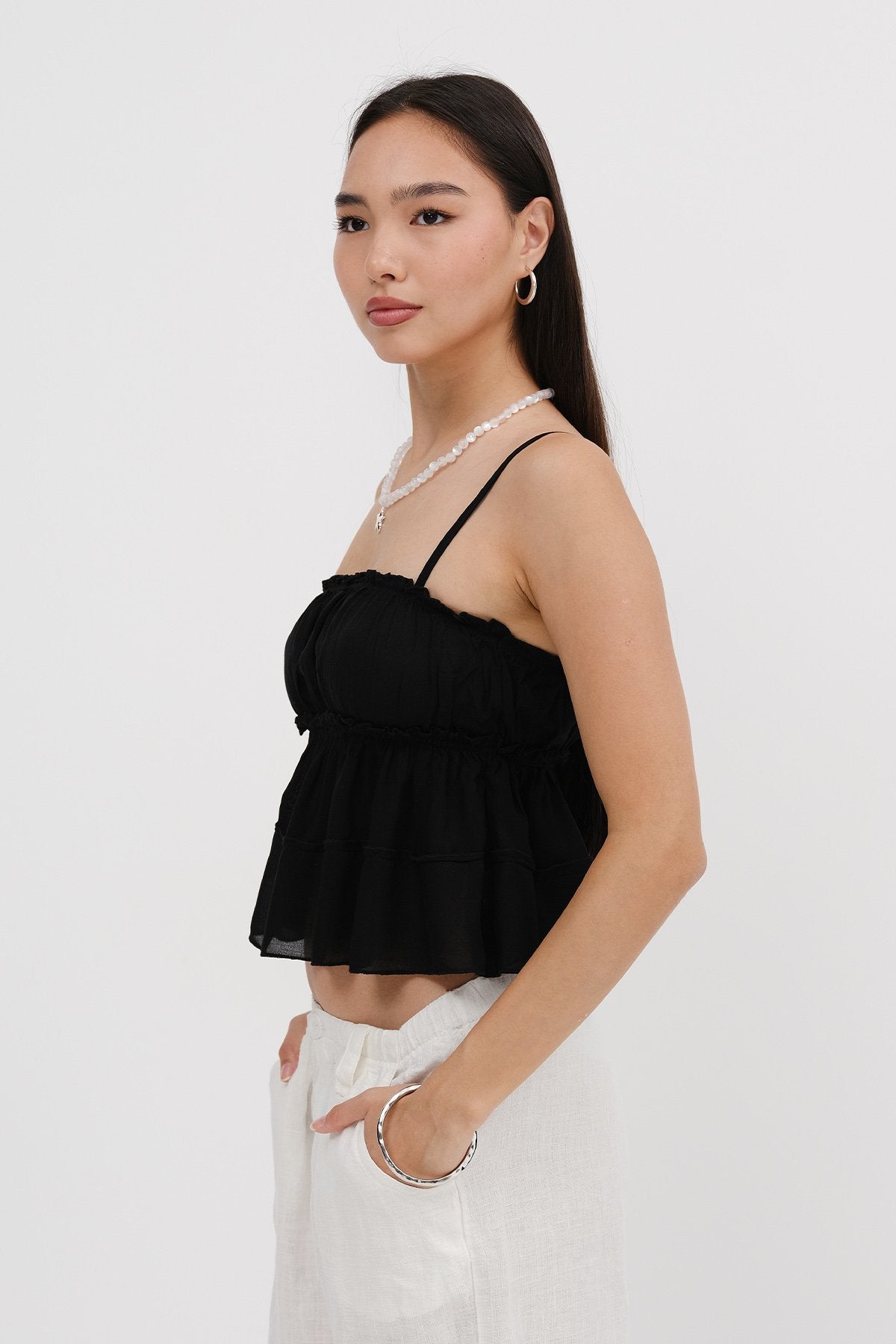 Black_Blouse-with-Gathered-Detail-addax