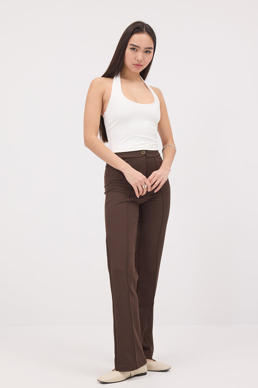 Brown_Wide-Leg-Trousers-with-Stitching-Detail-addax