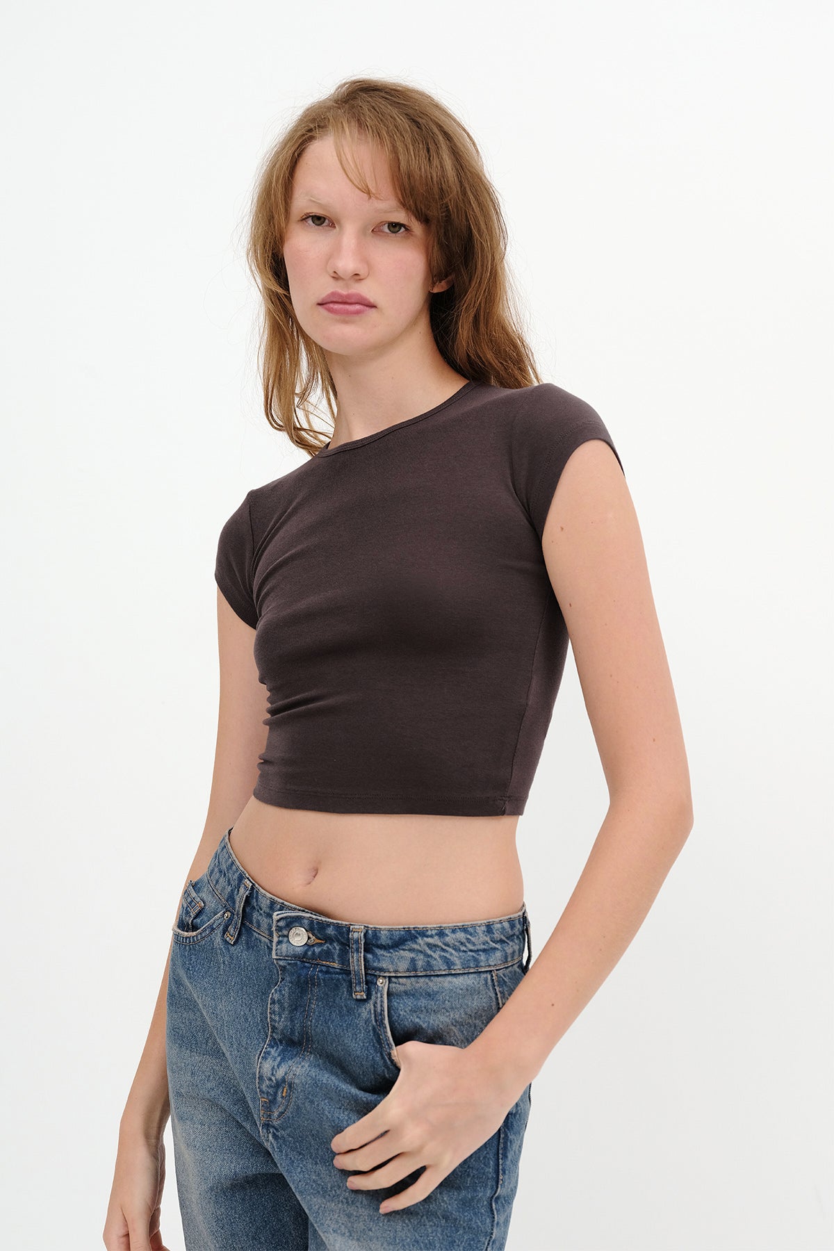 Soft-Brown_Short-Sleeve-Basic-T-shirt-addax