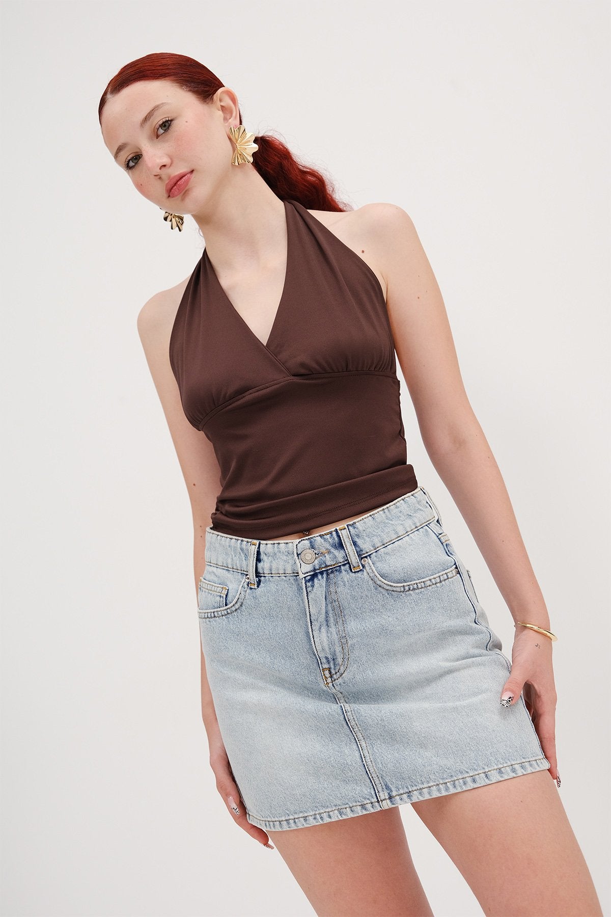 Brown_Halter-Neck-Crop-Blouse-addax