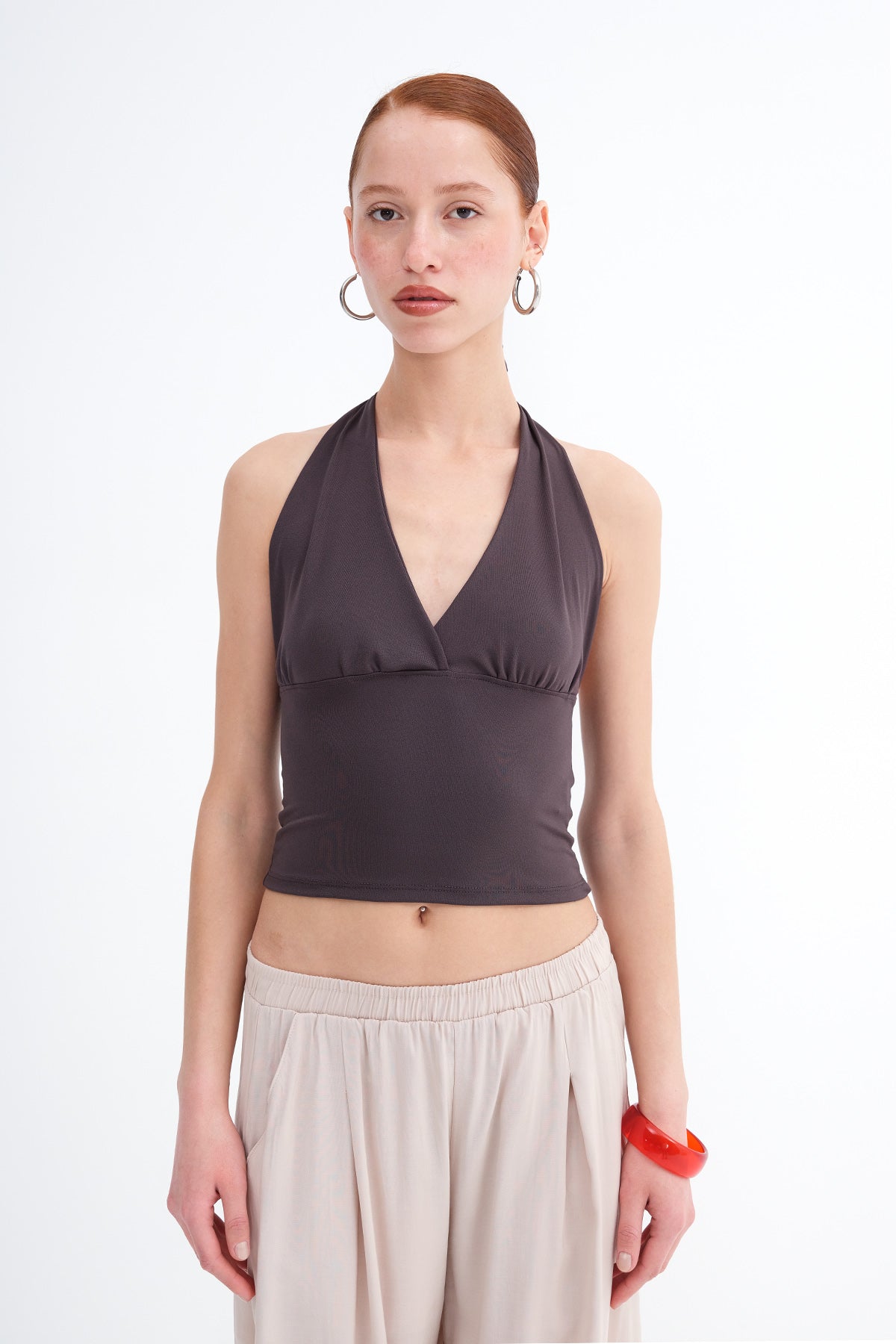 Soft-Brown_Halter-Neck-Crop-Blouse-addax