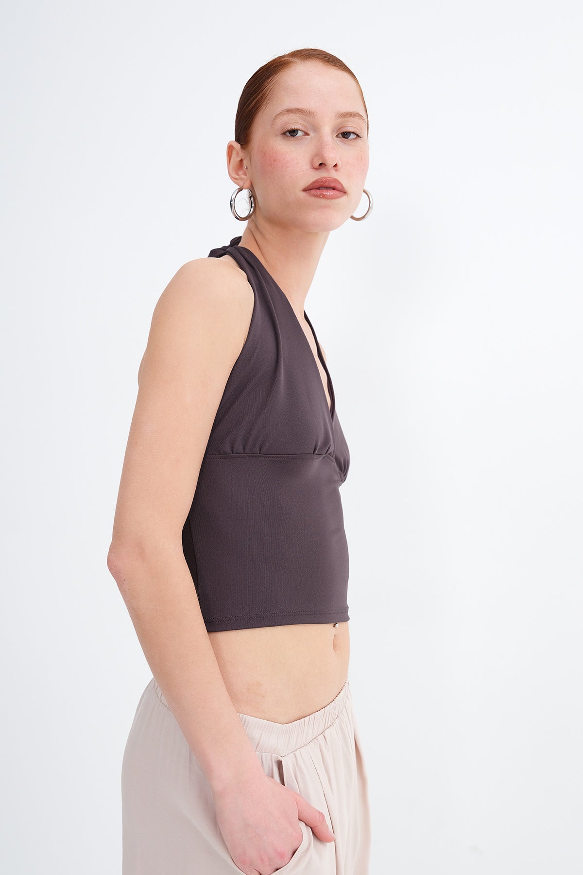 Soft-Brown_Halter-Neck-Crop-Blouse-addax