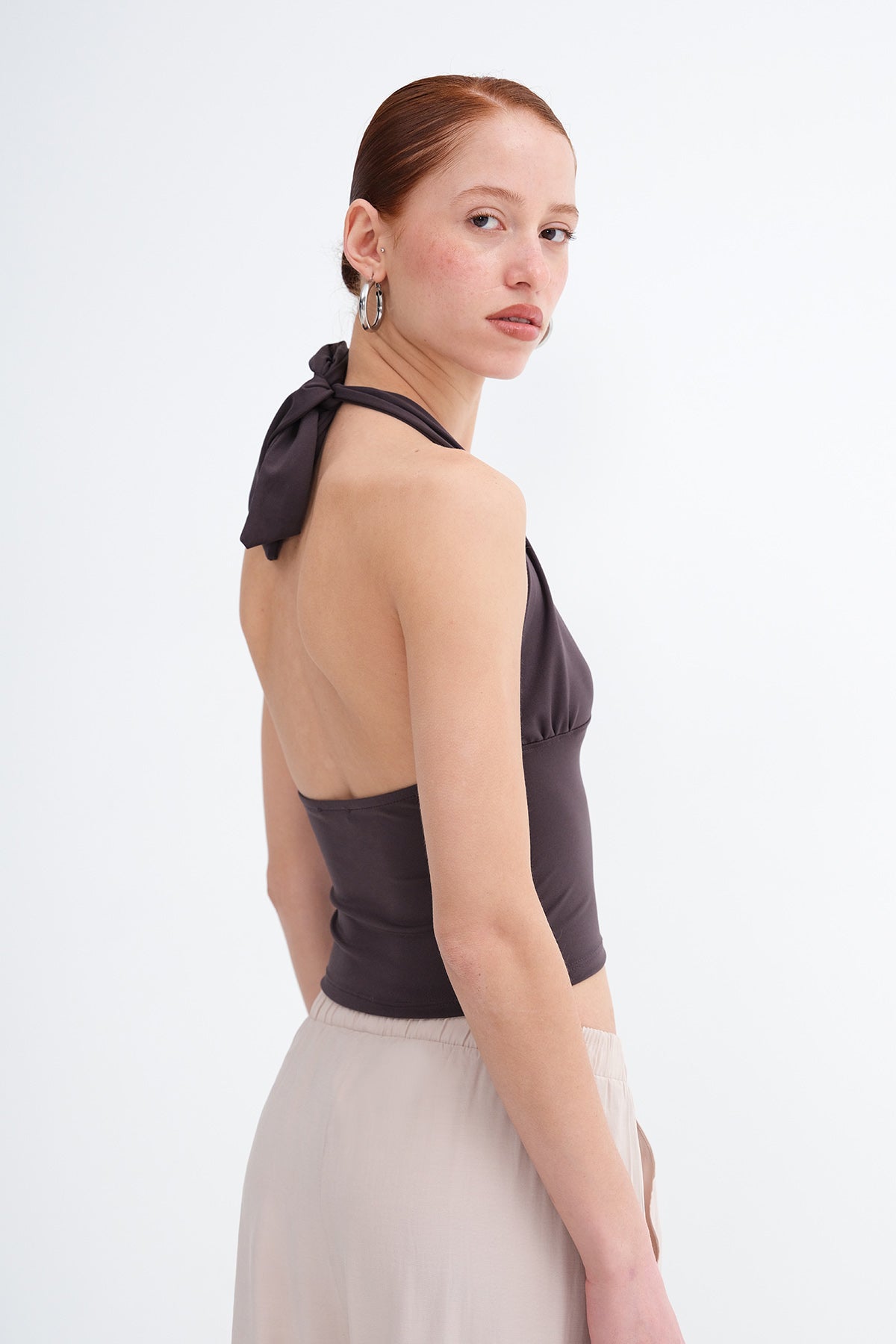 Soft-Brown_Halter-Neck-Crop-Blouse-addax