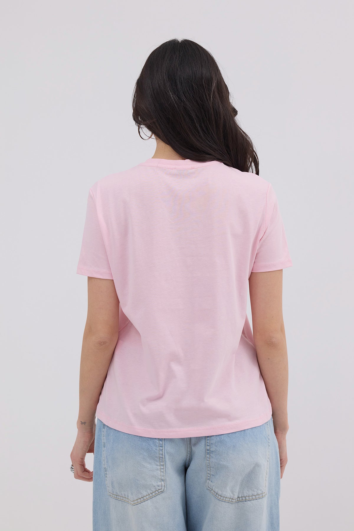 Pink_Crew-Neck-Basic-T-shirt-addax