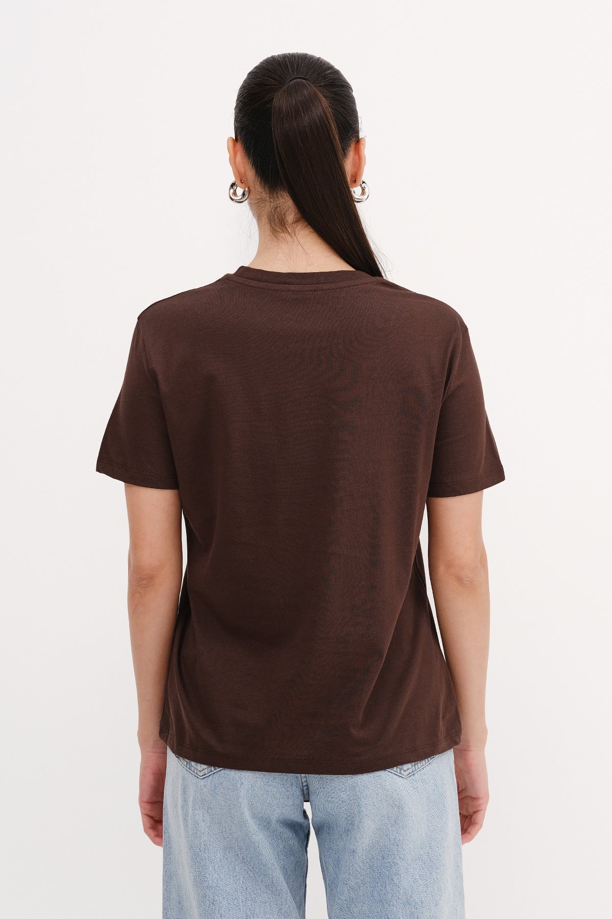Brown_Crew-Neck-Basic-T-shirt-addax