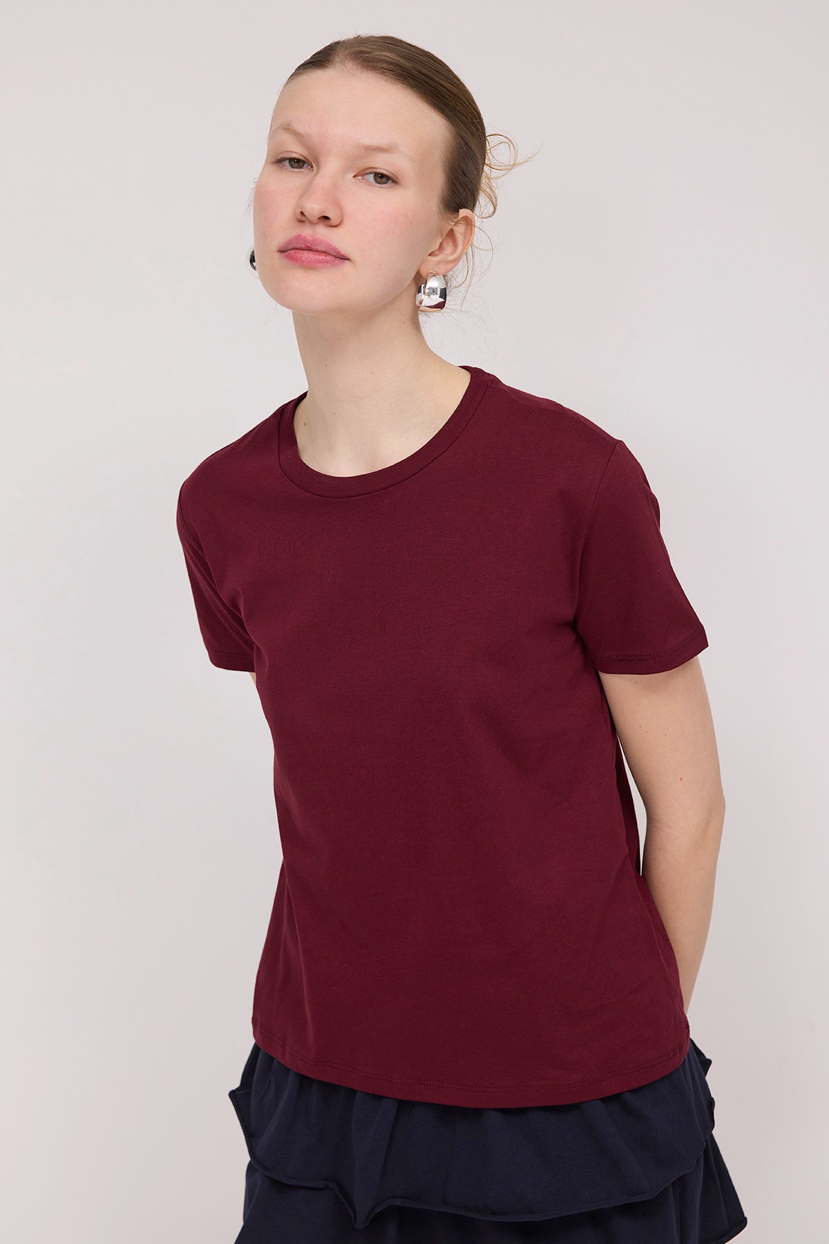 Burgundy_Crew-Neck-Basic-T-shirt-addax