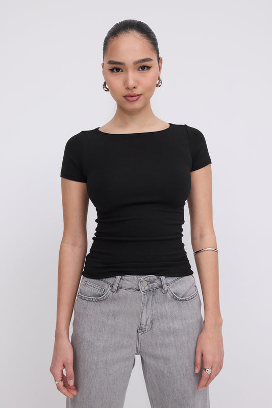 Black_Short-Sleeve-Modal-T-shirt-addax
